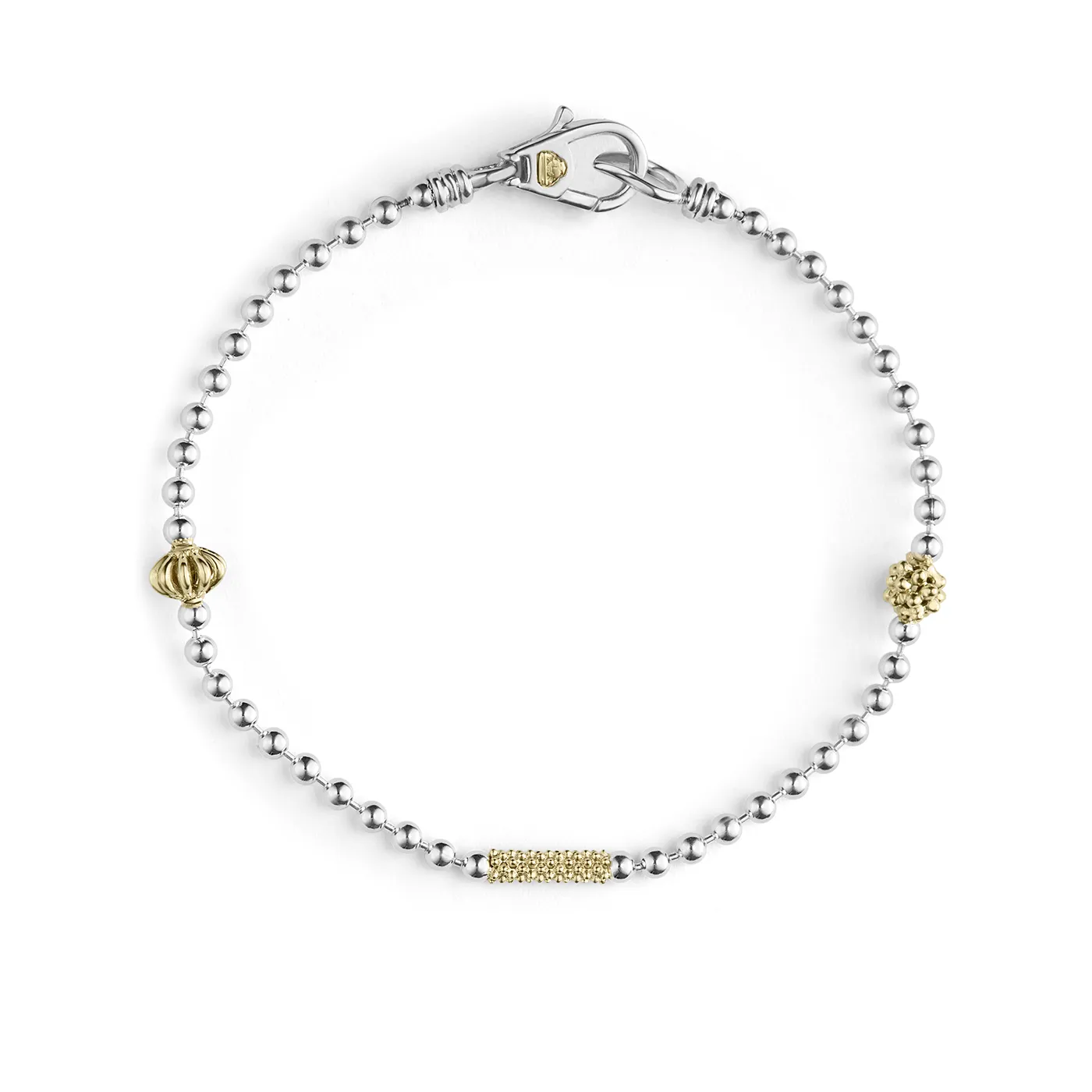 LAGOS Caviar Icon Two Tone Caviar Beaded Bracelet