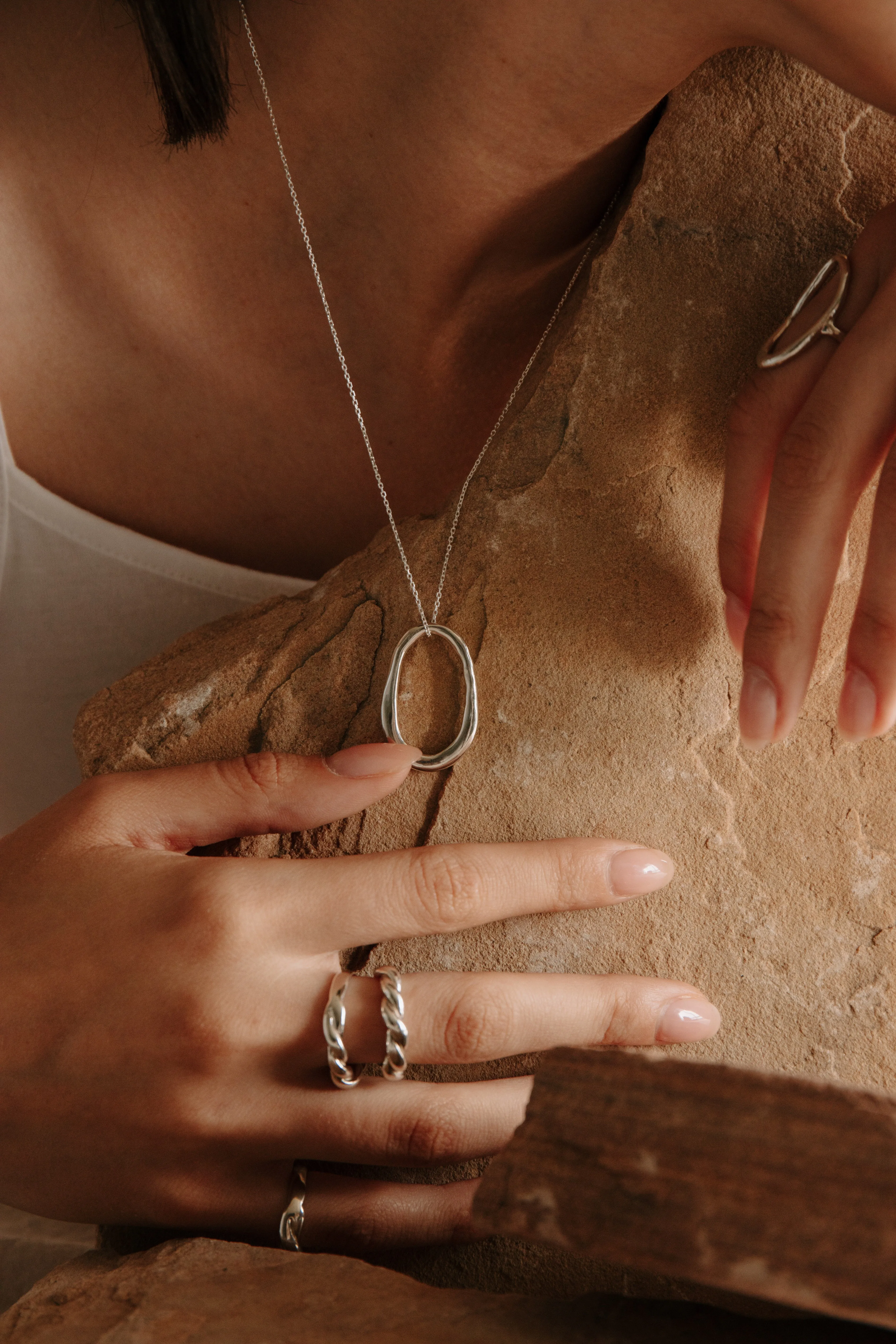 Lake Necklace | Bronze