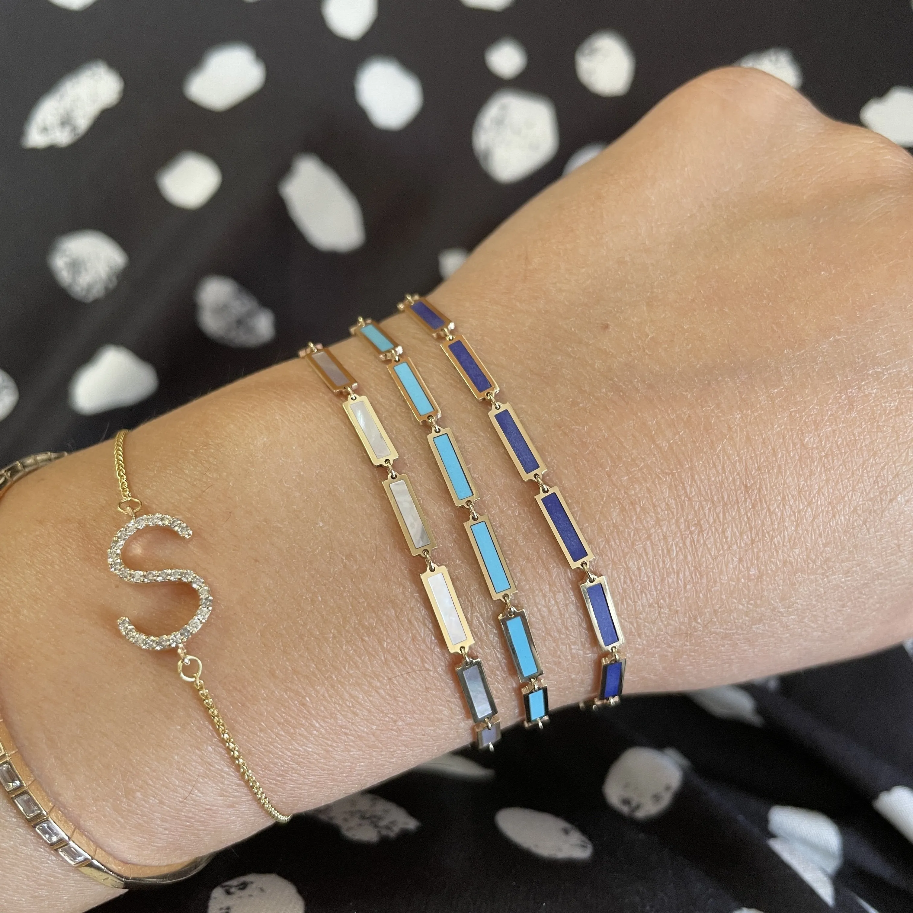 Lapis Bar Bracelet