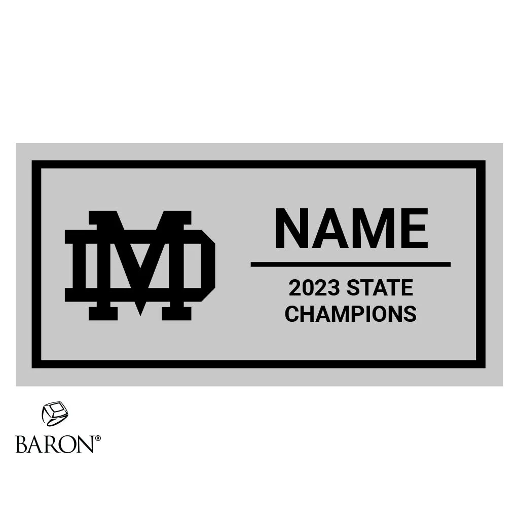 Mater Dei Girls Tennis 2023 Championship Black Standard Window Ring Box