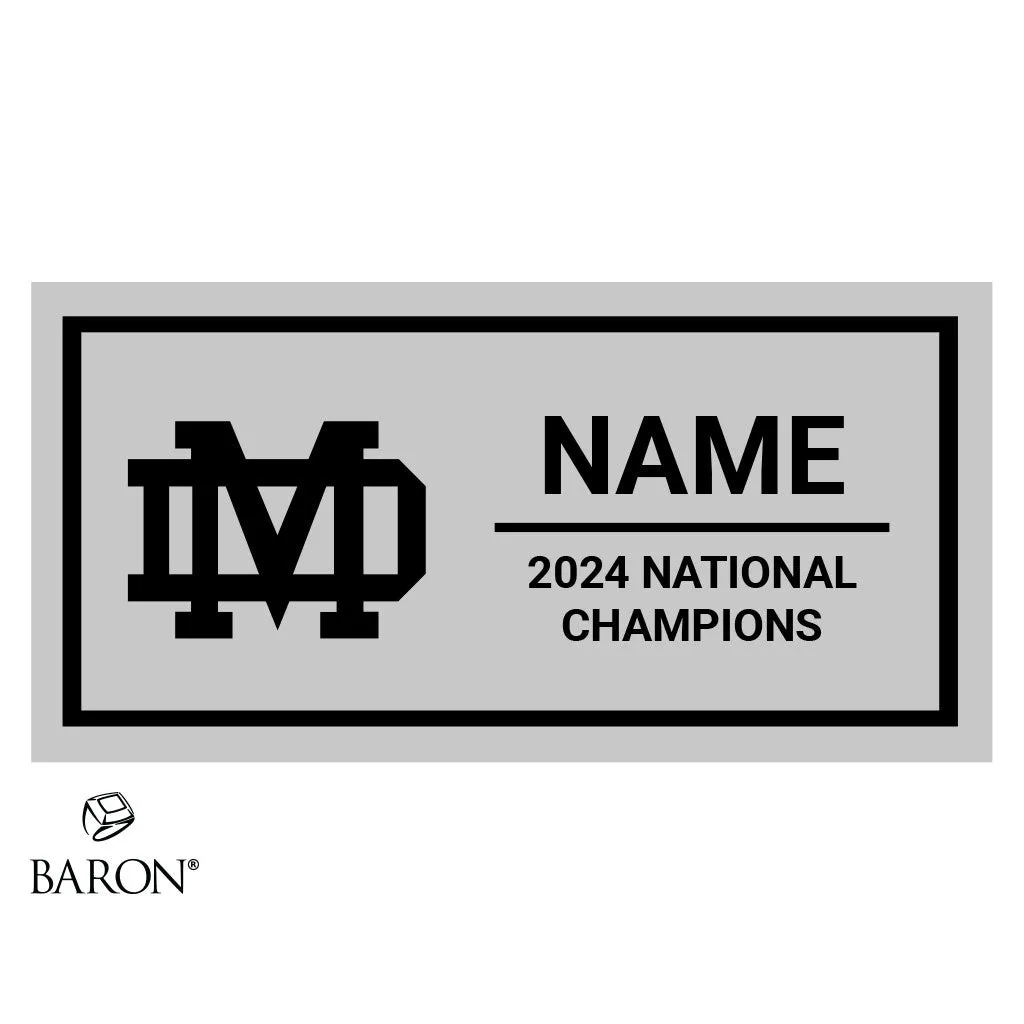 Mater Dei High School Cheer 2024 Championship Black Standard Window Ring Box
