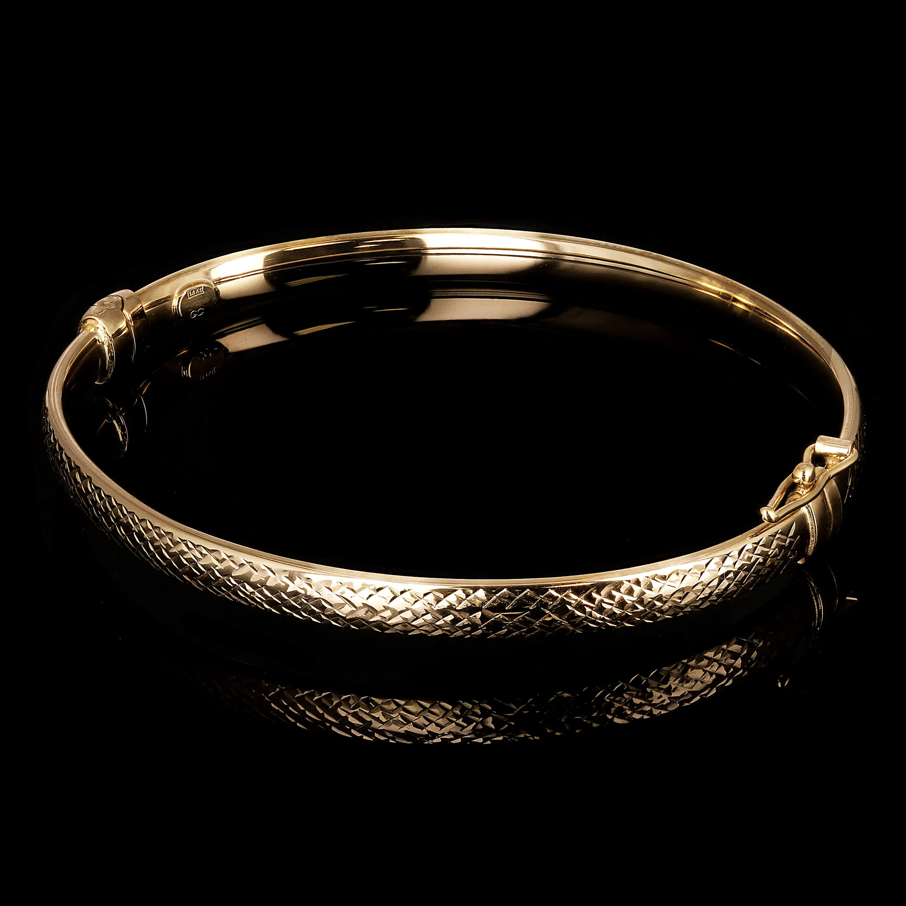 Men's 14k Yellow Gold Solid Engravable Figaro ID Bracelet 10.1mm 7" - 9"