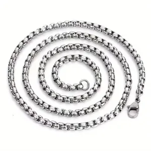 Men's Stainless Steel Chain Necklace Minimalist Accessories