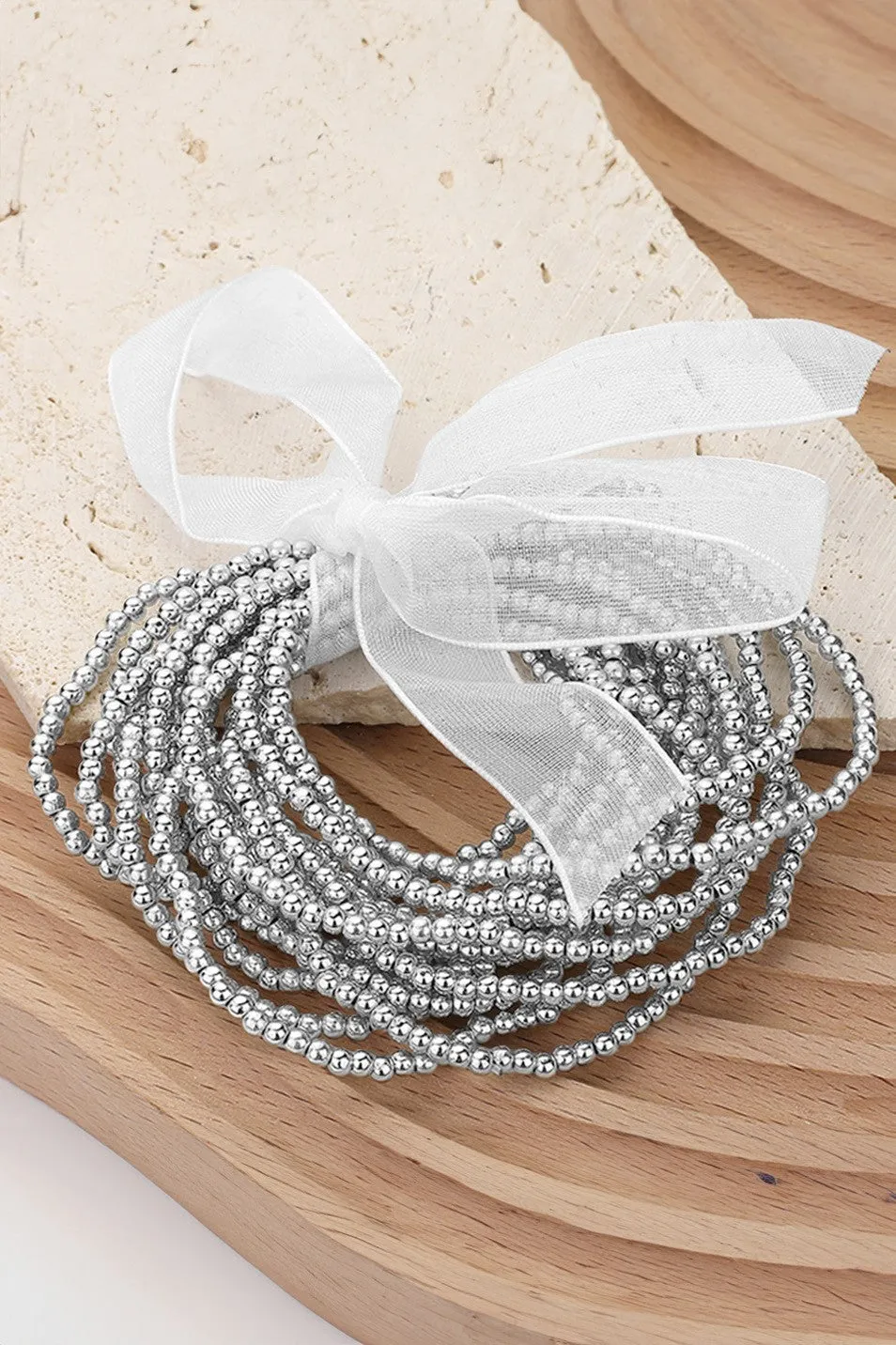 Metal Ball Stretch Bracelets