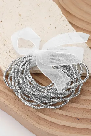 Metal Ball Stretch Bracelets