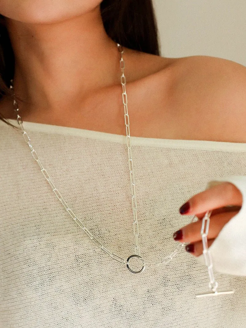 Metal Y-Shape Chain Sweater Chain Necklace