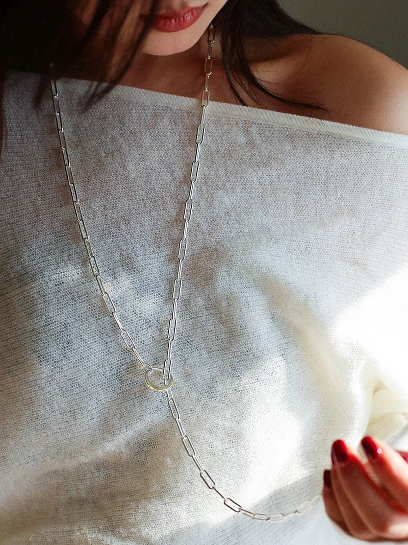 Metal Y-Shape Chain Sweater Chain Necklace