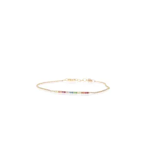 Mini Rainbow Bar Bracelet