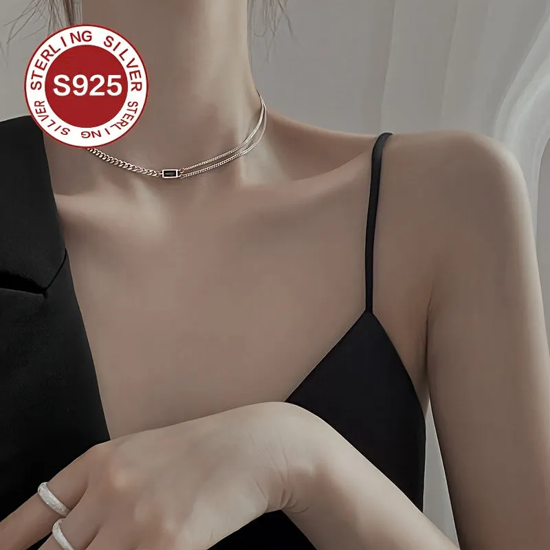 Minimalist Double Layer Necklace for Women