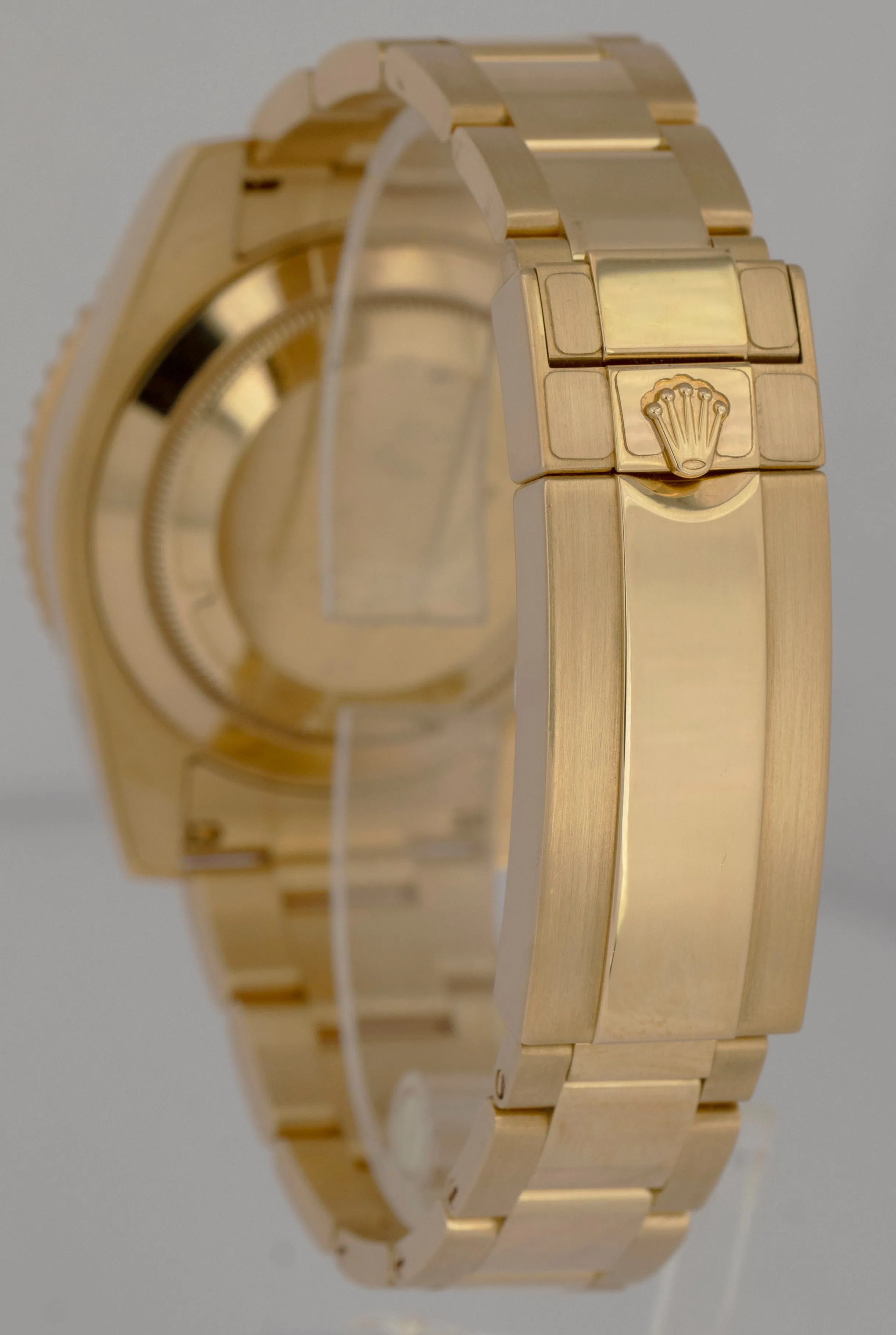 MINT PAPERS Rolex Submariner Date 40mm Yellow Gold BLUE DIAMOND 116618 LB BOX