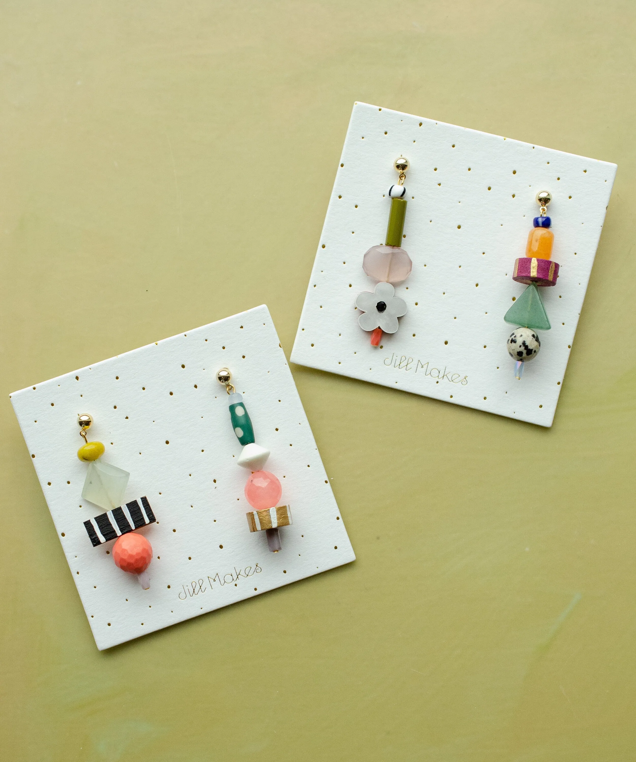 Mix Match Dangle Statement Earrings, colorful beaded earrings, colorful jewelry, gift for her, beaded earrings,mis match earrings