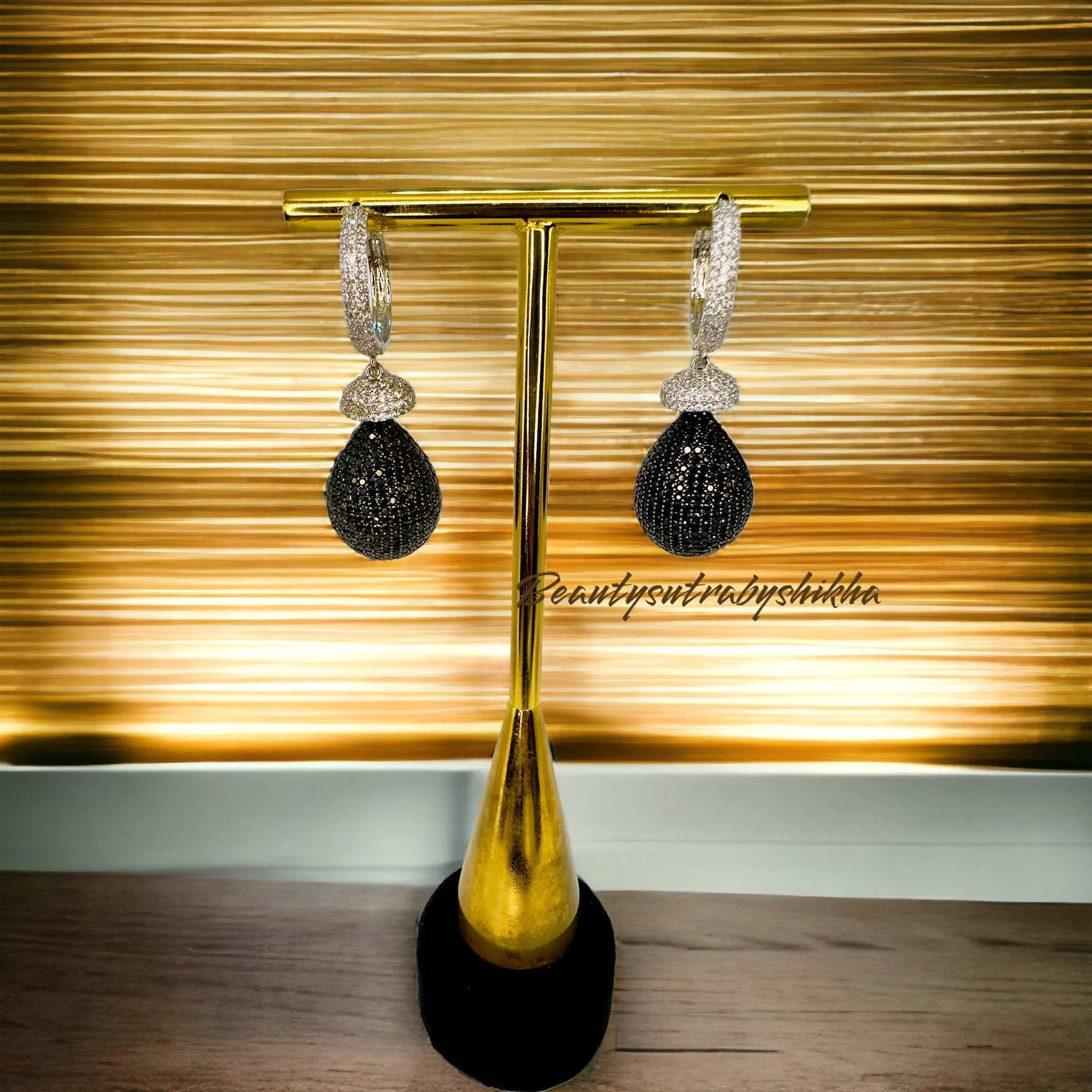 Modern drop earrings