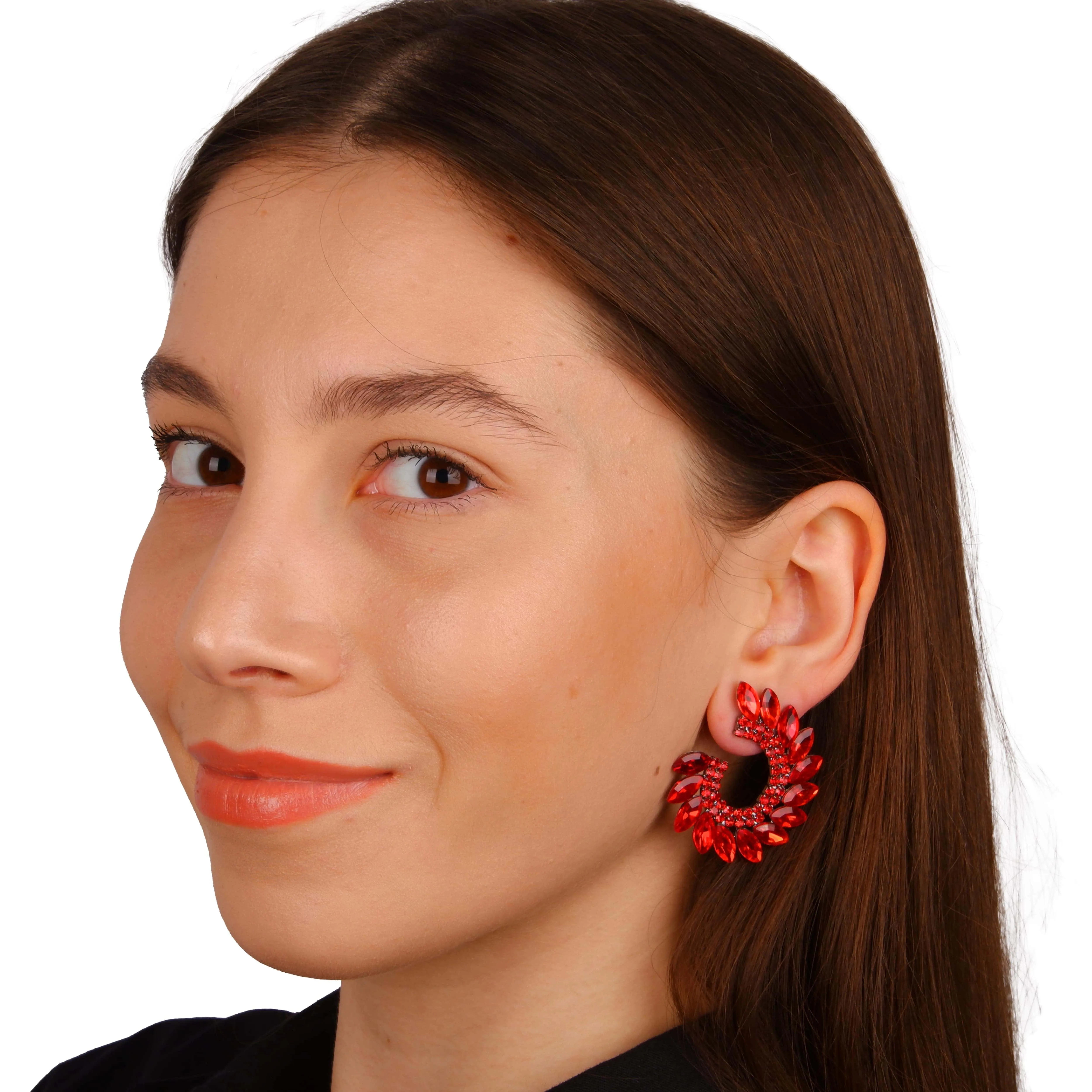 Modern Glam Hoop Earrings