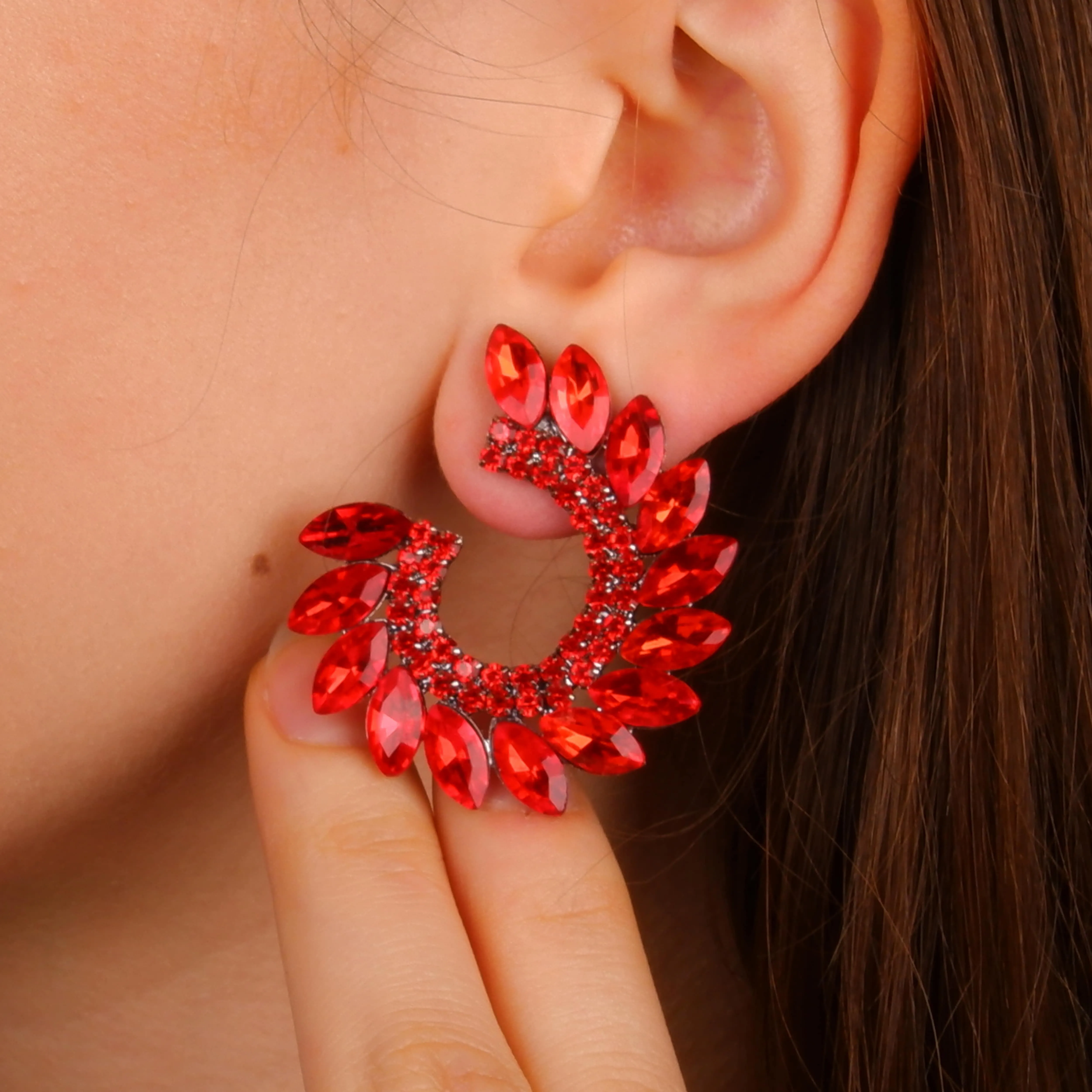 Modern Glam Hoop Earrings