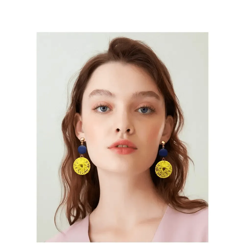 Modern Handmade Retro Modern Wooden Drop Dangler Earrings For Women And Girls In Trend Design - Women Fasion Accessories
