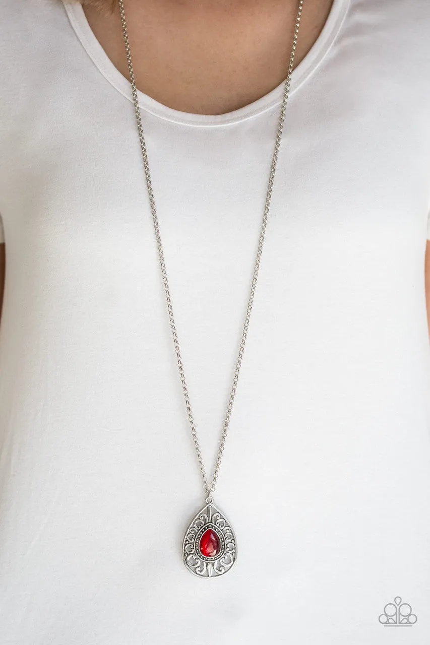 Modern Majesty Red Paparazzi Necklace