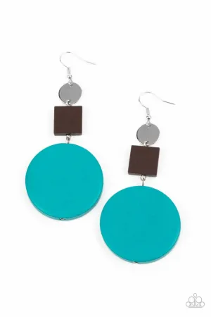 Modern Materials Blue Paparazzi Earrings