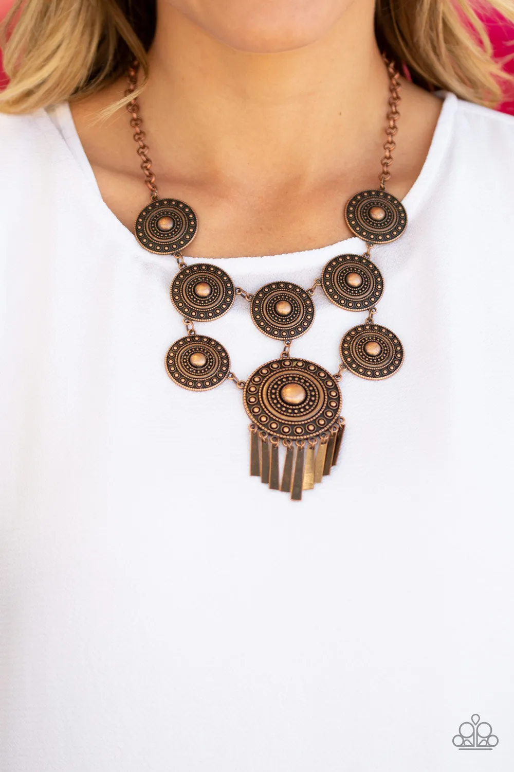 Modern Medalist - Copper Neecklace