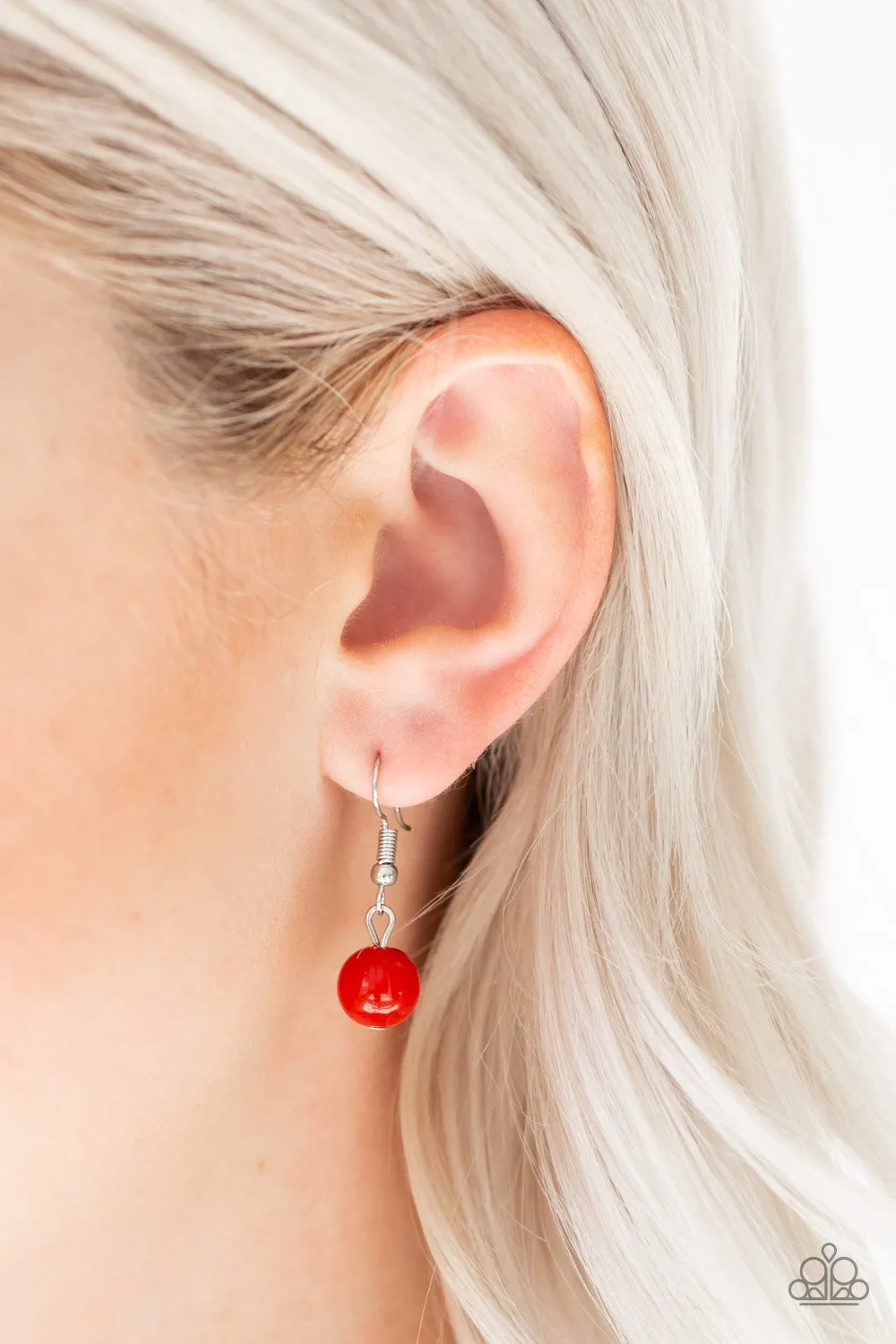 Modern Motley Red Necklace