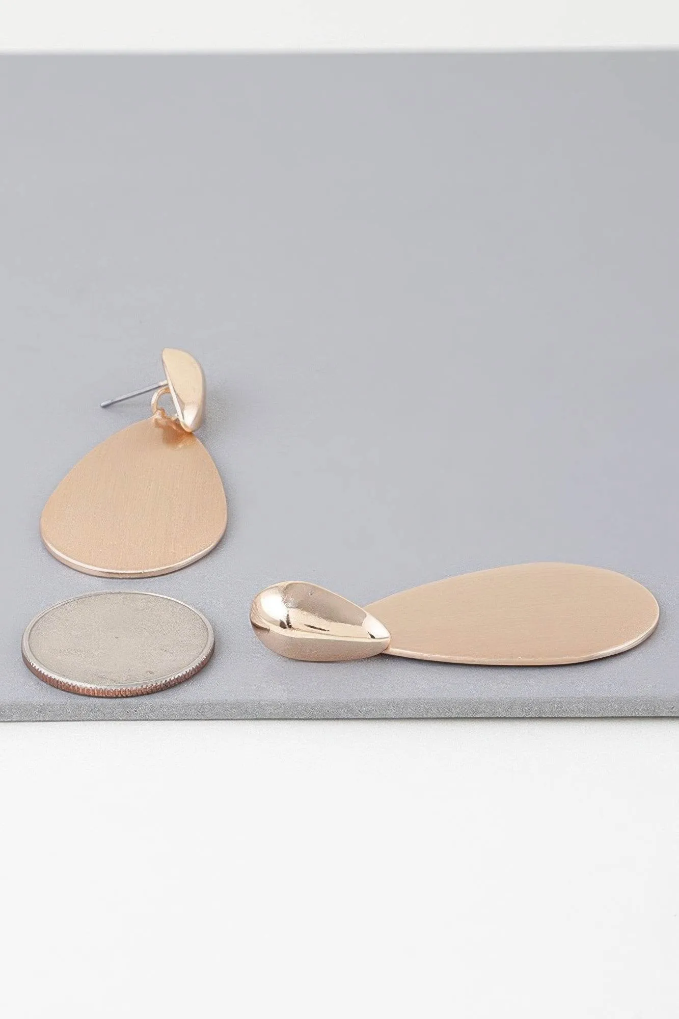 Modern Sleek Teardrop Earrings