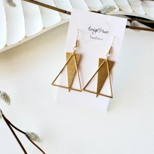 Modern Triangle Earrings