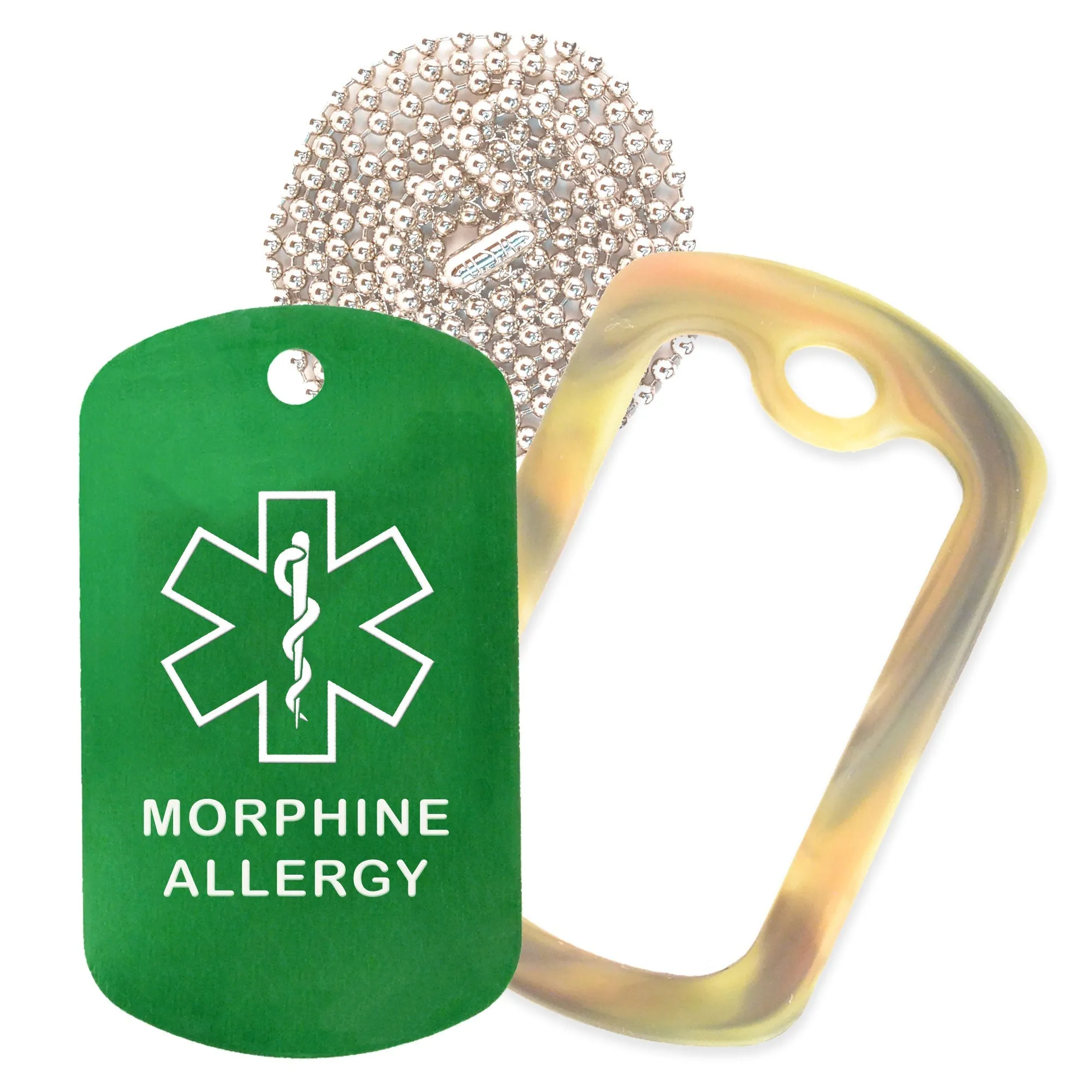 Morphine Allergy Necklace