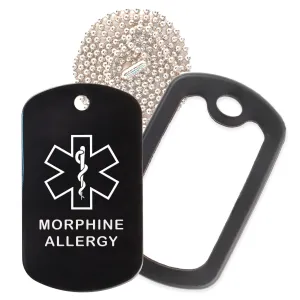 Morphine Allergy Necklace