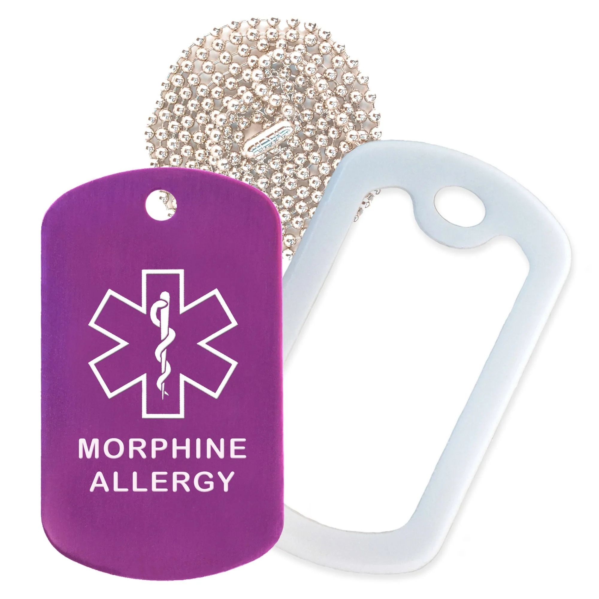 Morphine Allergy Necklace