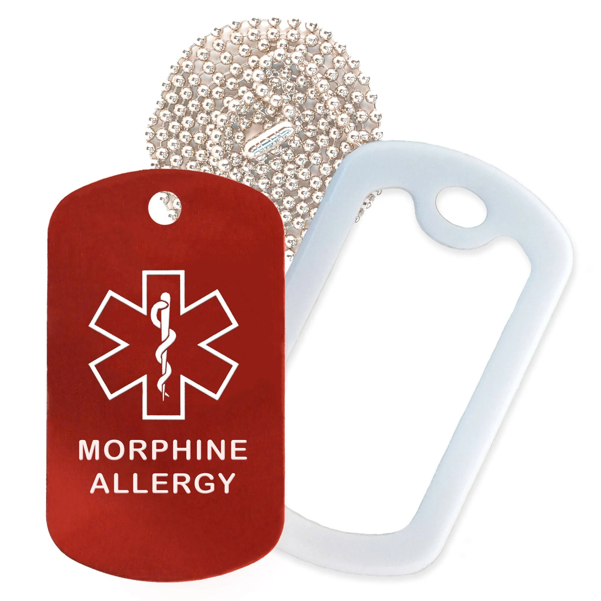 Morphine Allergy Necklace