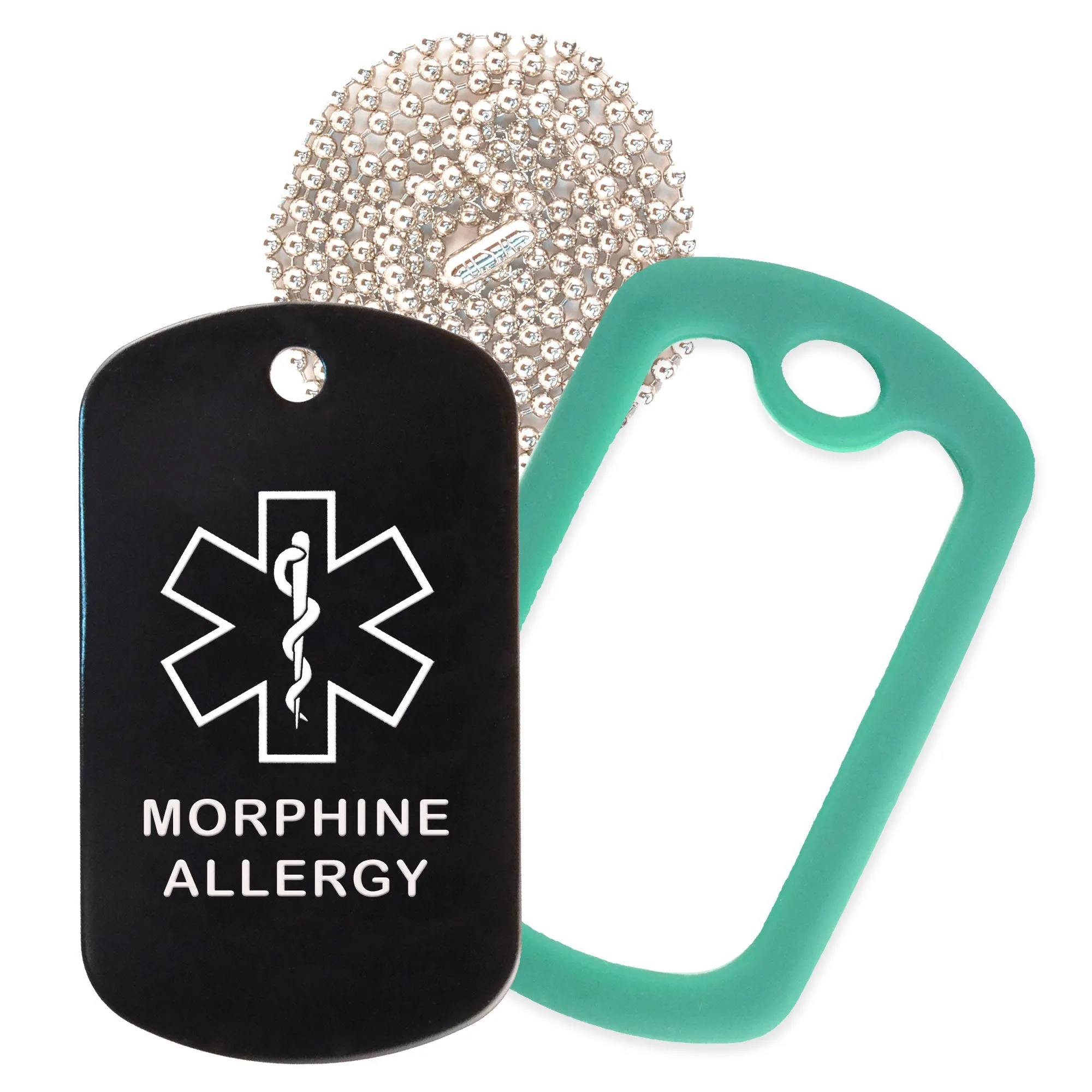 Morphine Allergy Necklace