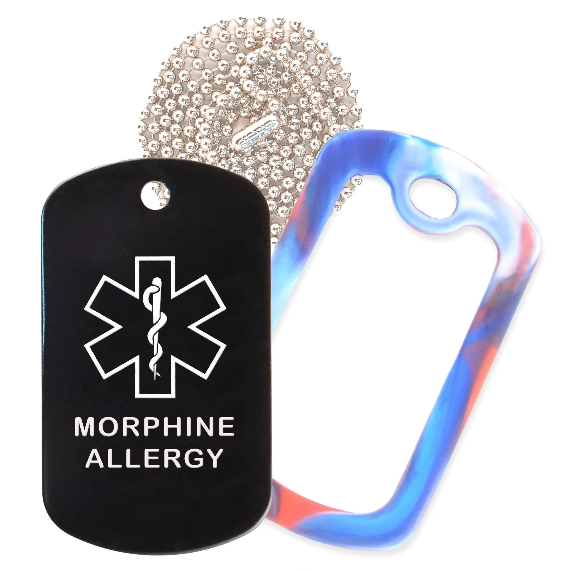 Morphine Allergy Necklace