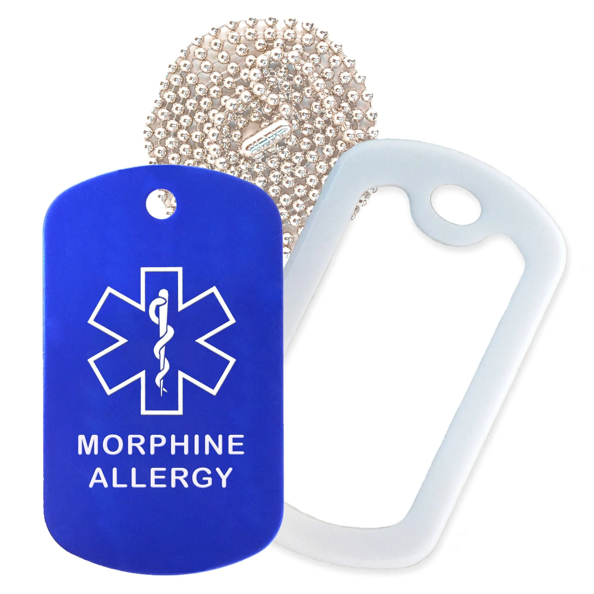 Morphine Allergy Necklace