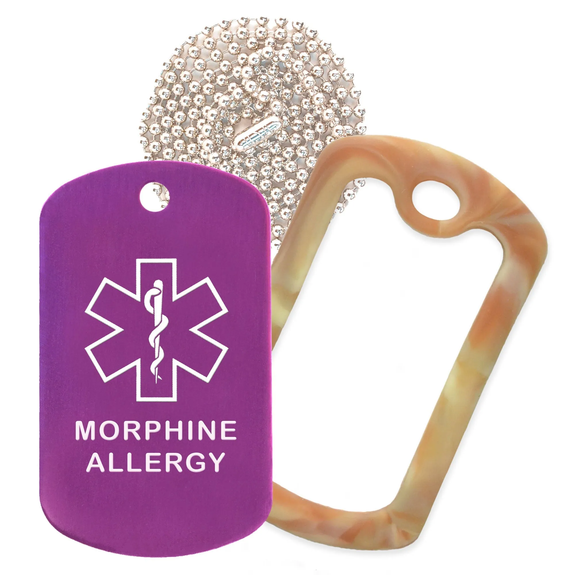 Morphine Allergy Necklace