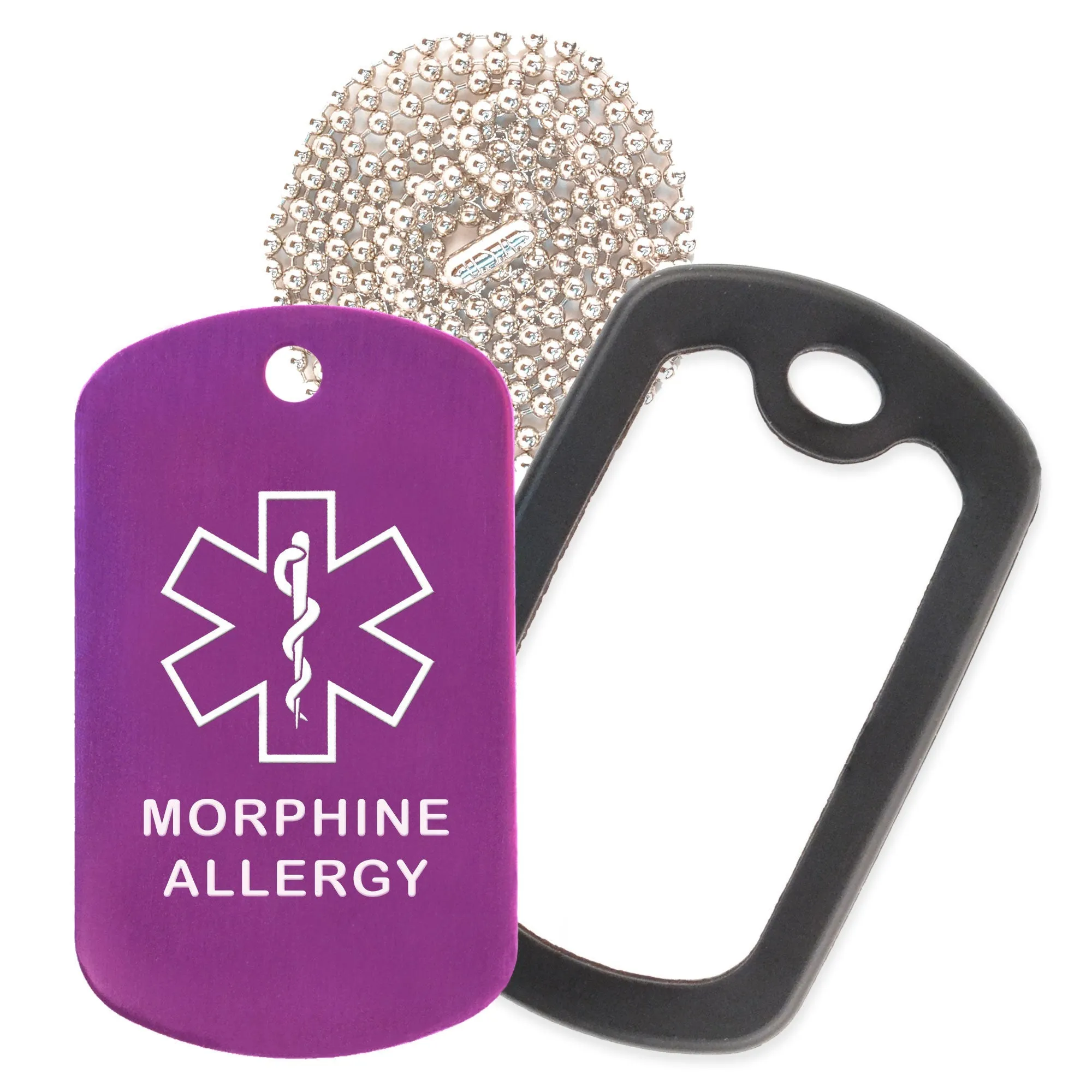 Morphine Allergy Necklace