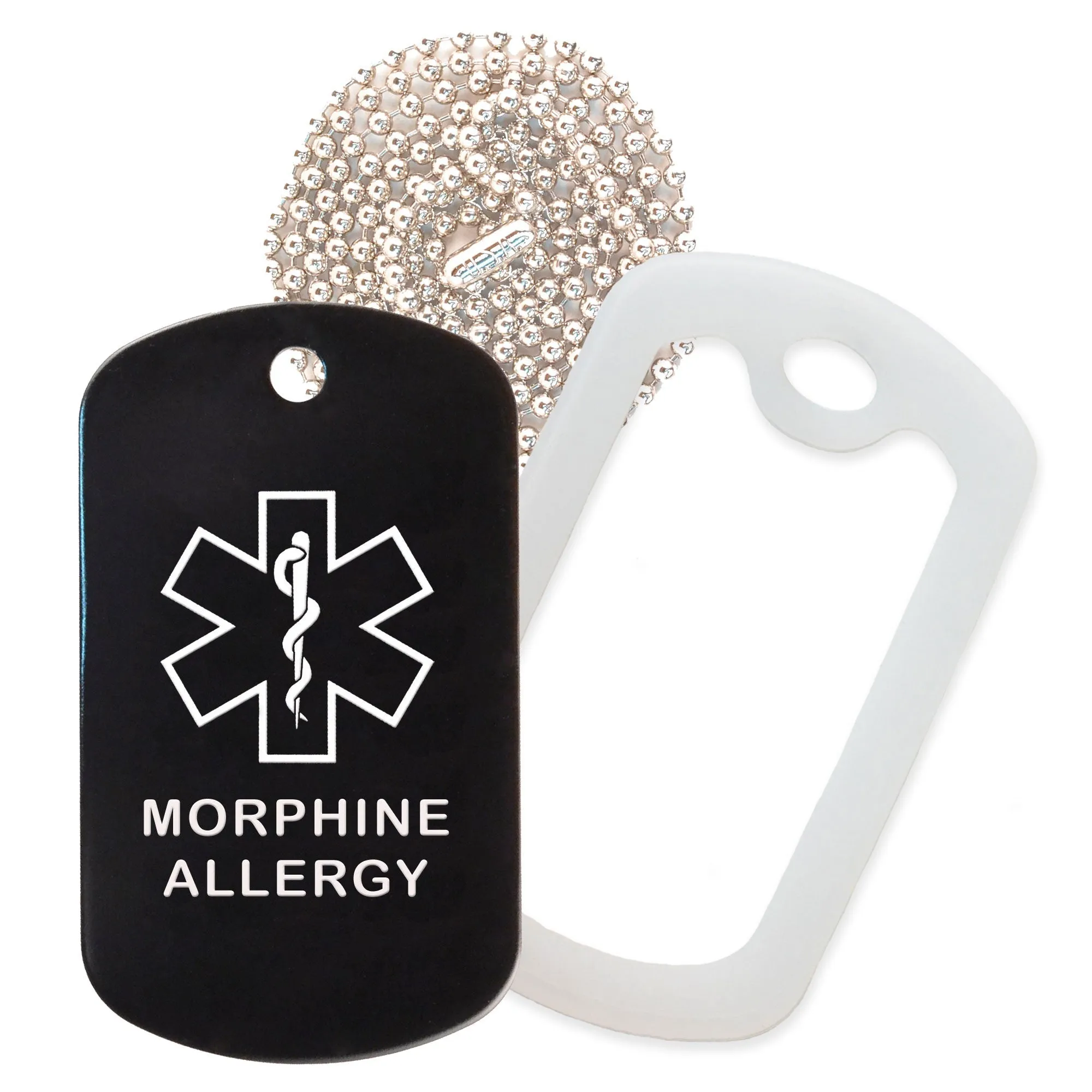 Morphine Allergy Necklace