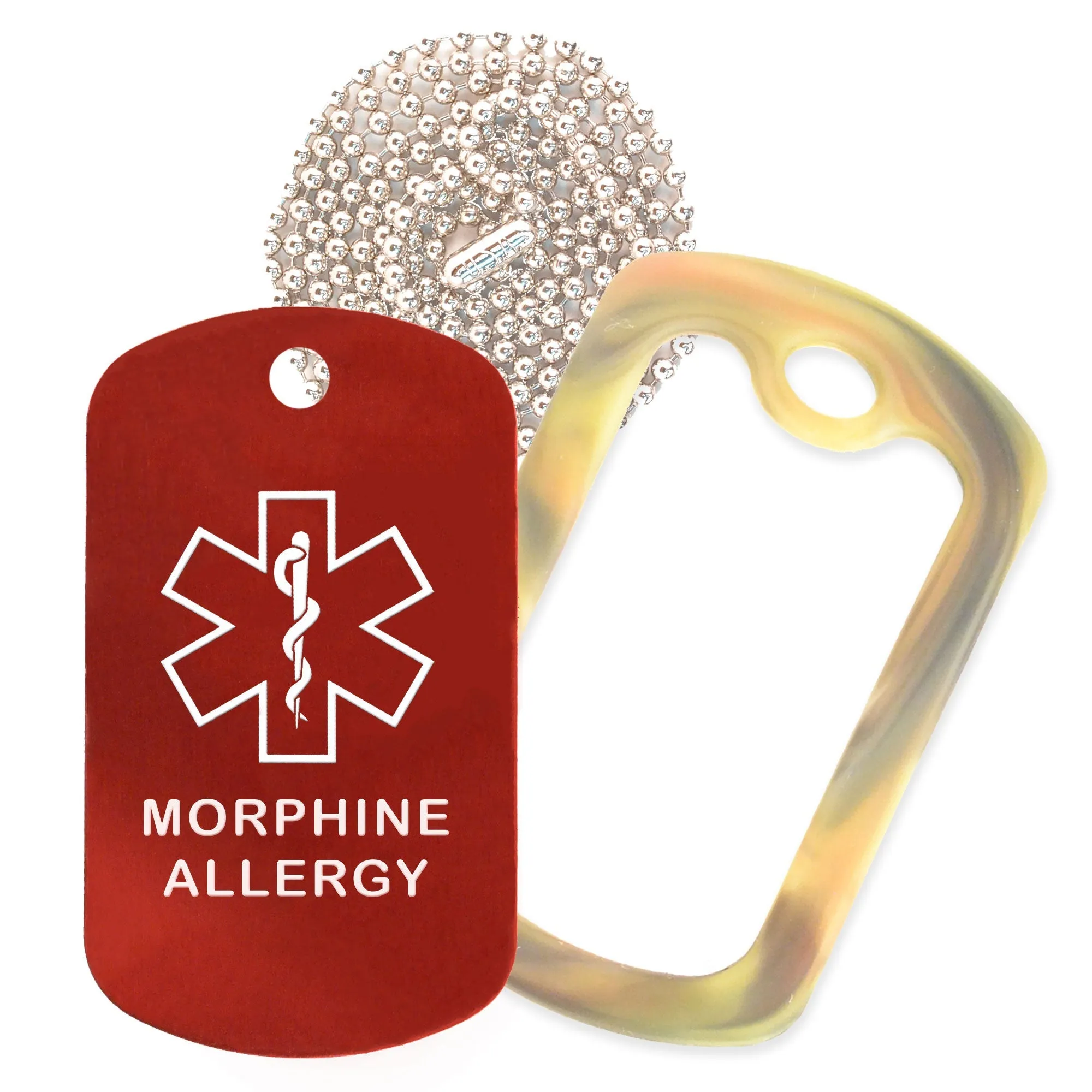 Morphine Allergy Necklace