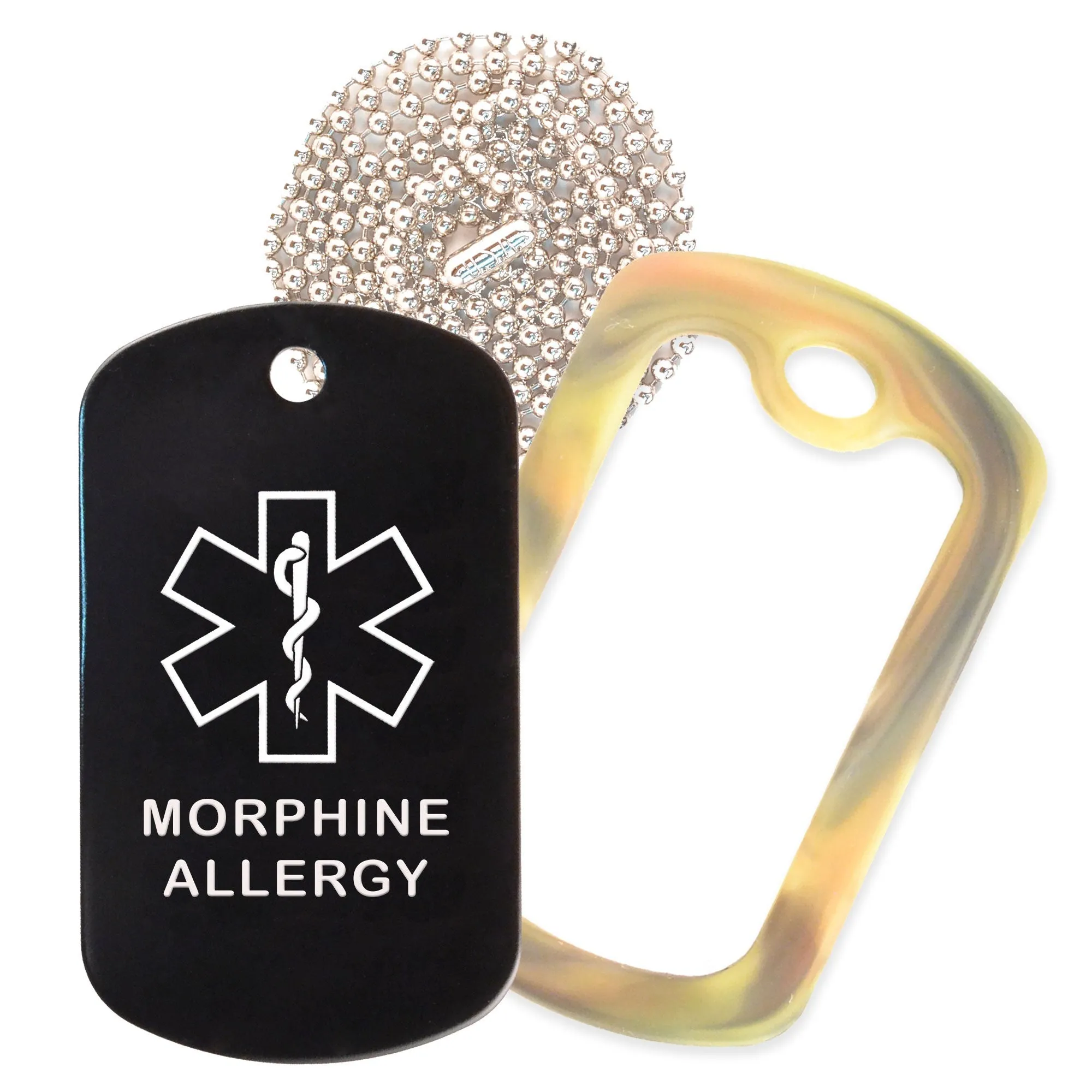 Morphine Allergy Necklace