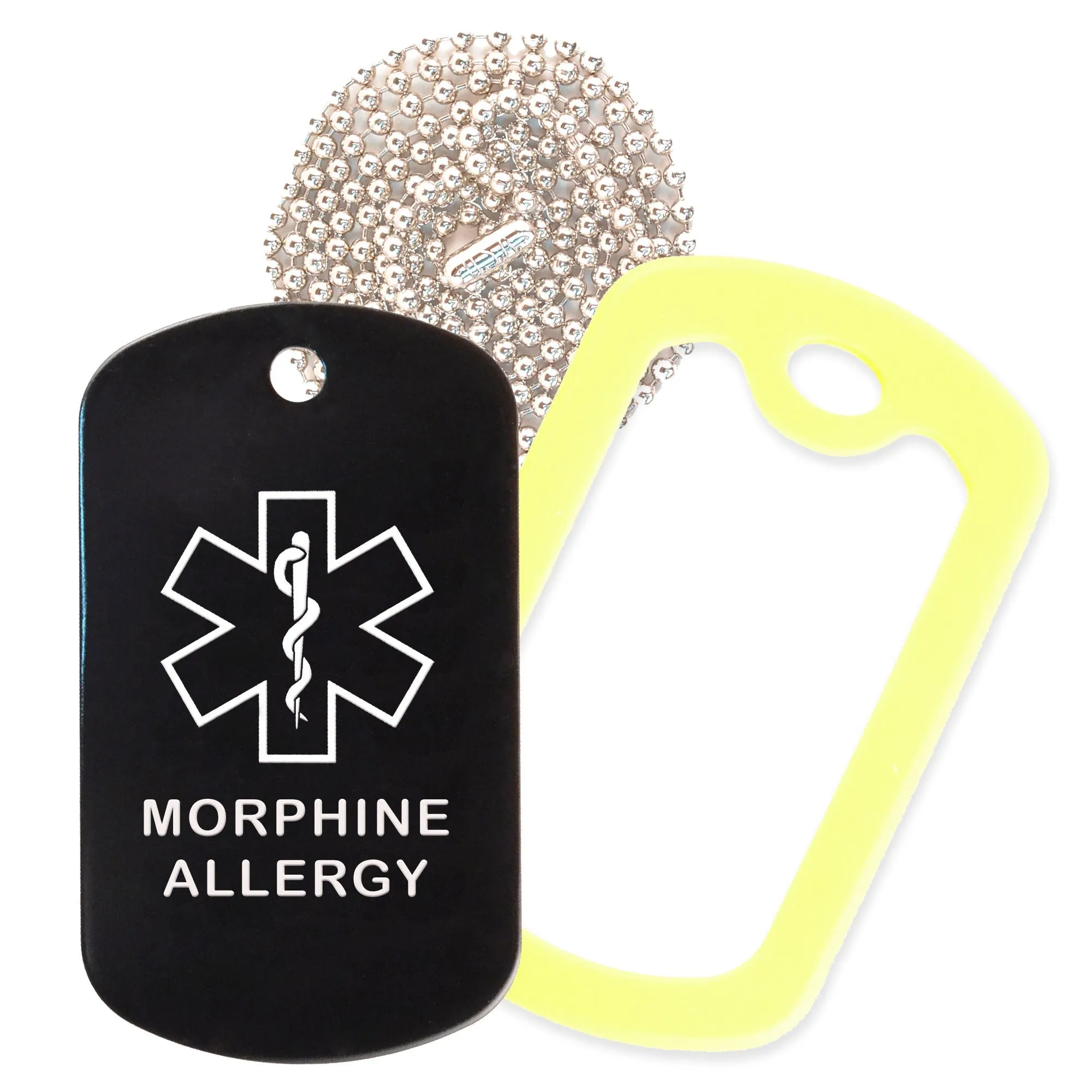 Morphine Allergy Necklace