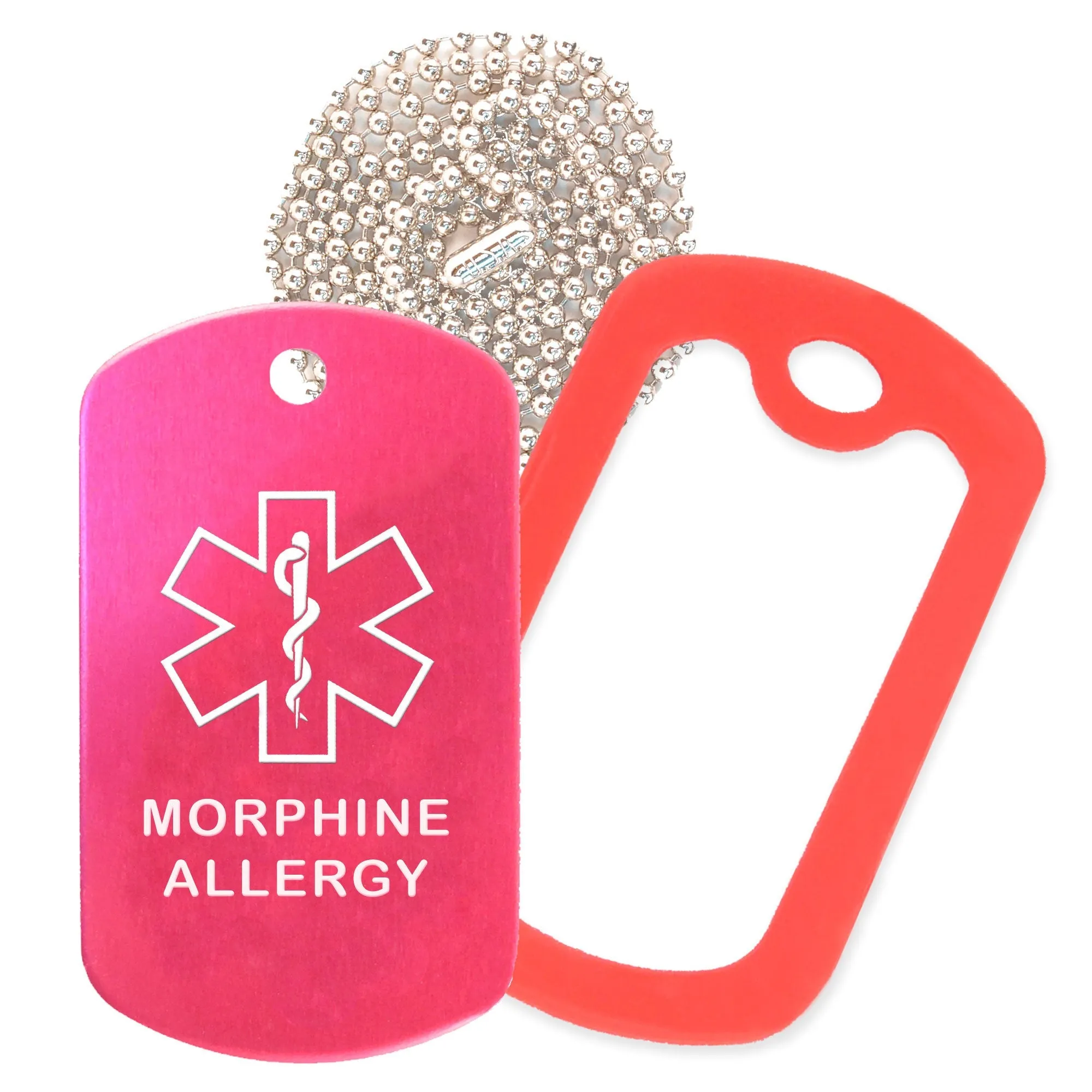 Morphine Allergy Necklace