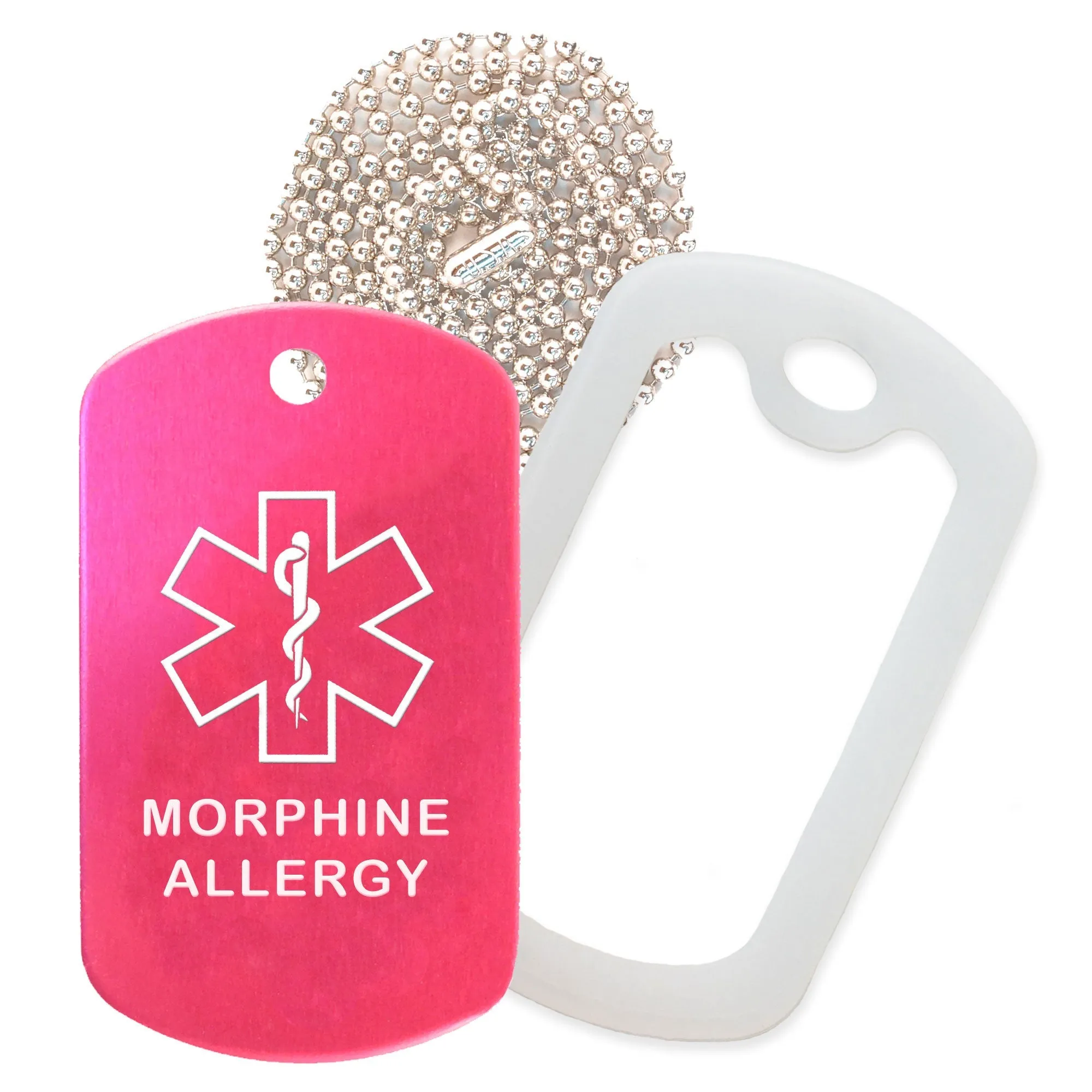 Morphine Allergy Necklace
