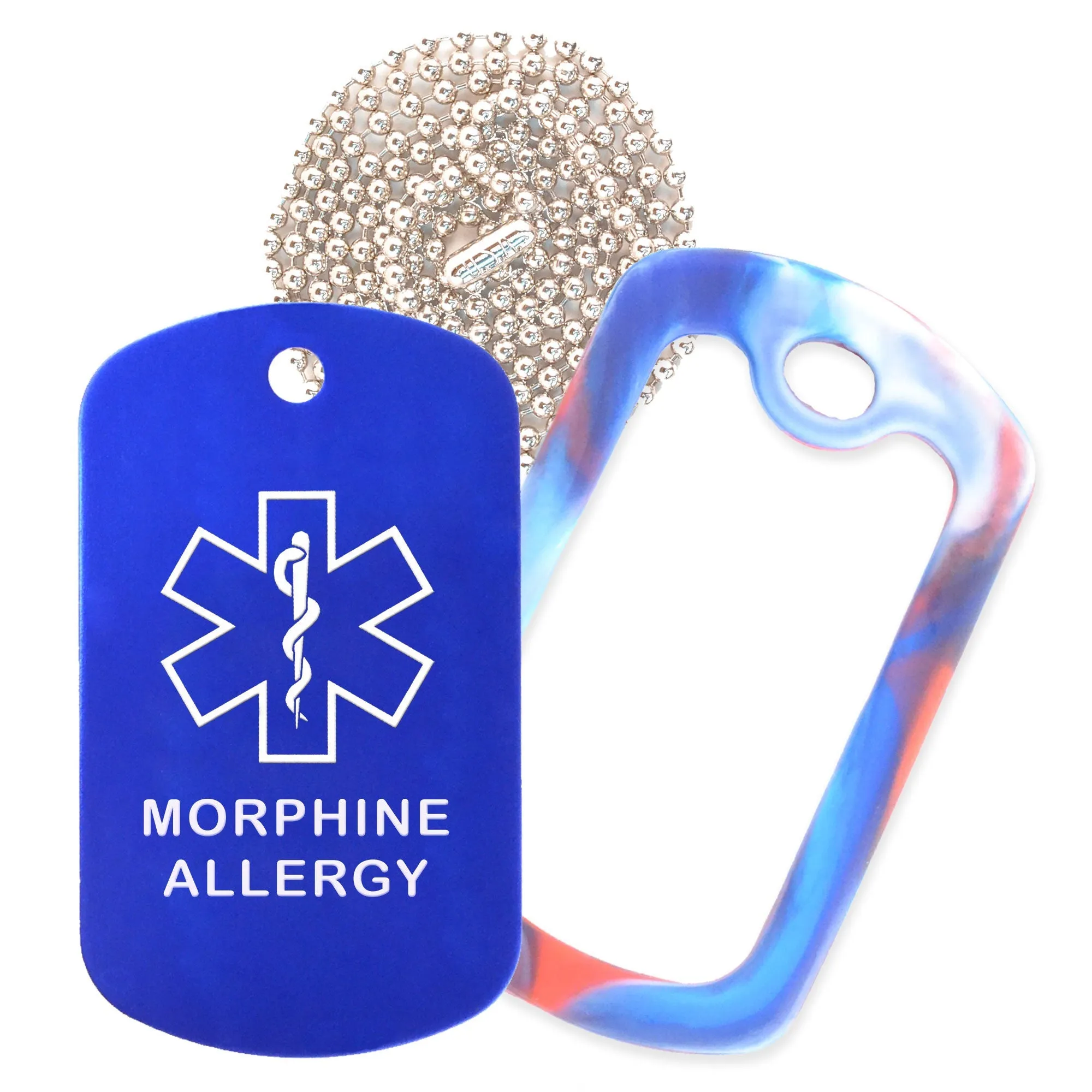 Morphine Allergy Necklace