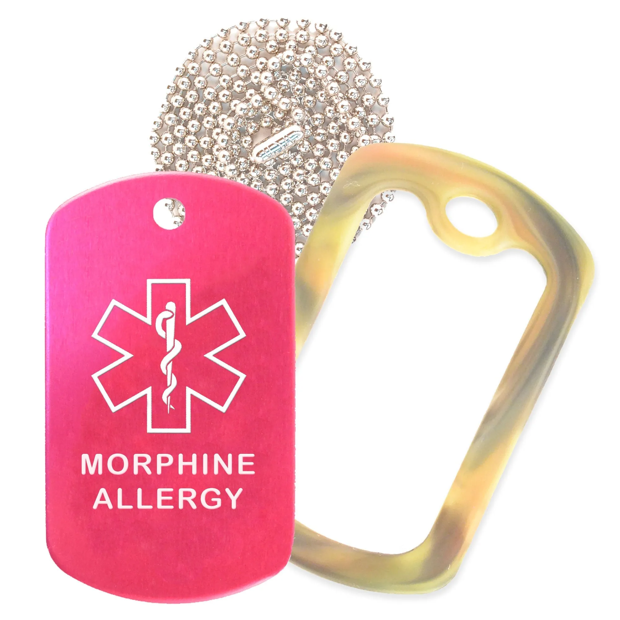 Morphine Allergy Necklace