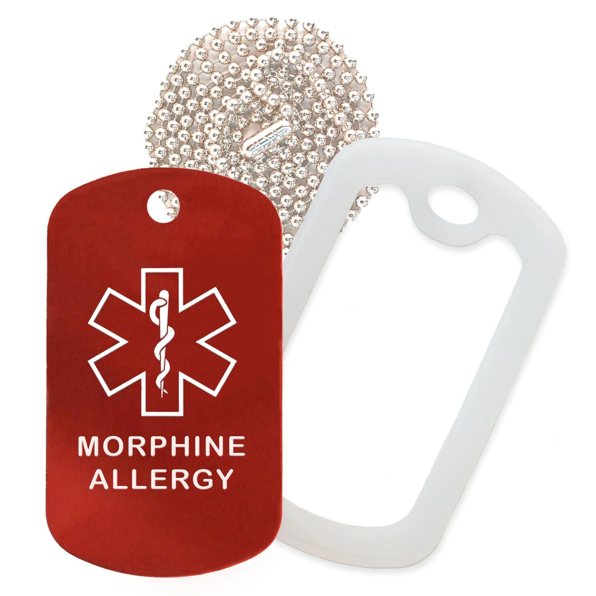 Morphine Allergy Necklace