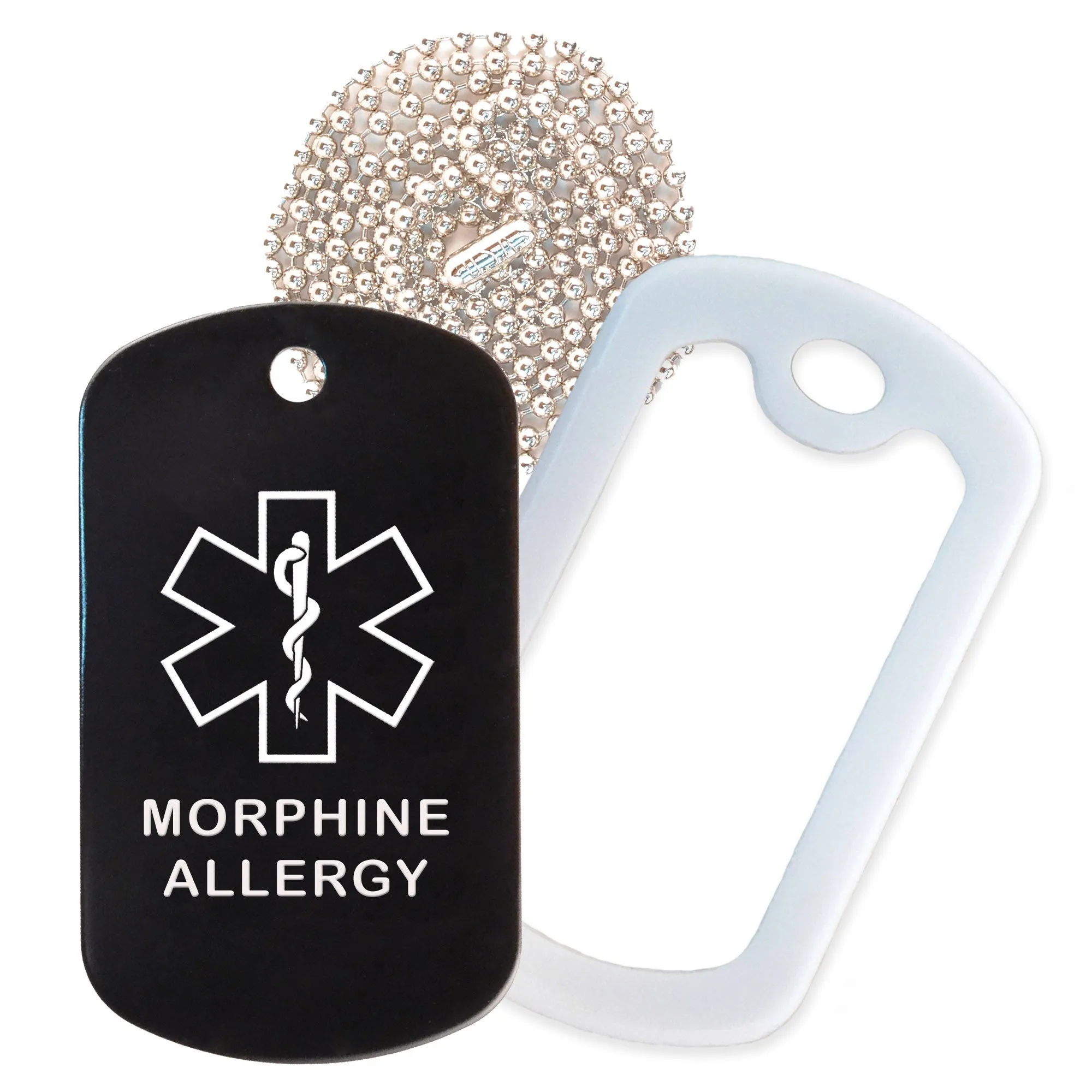 Morphine Allergy Necklace