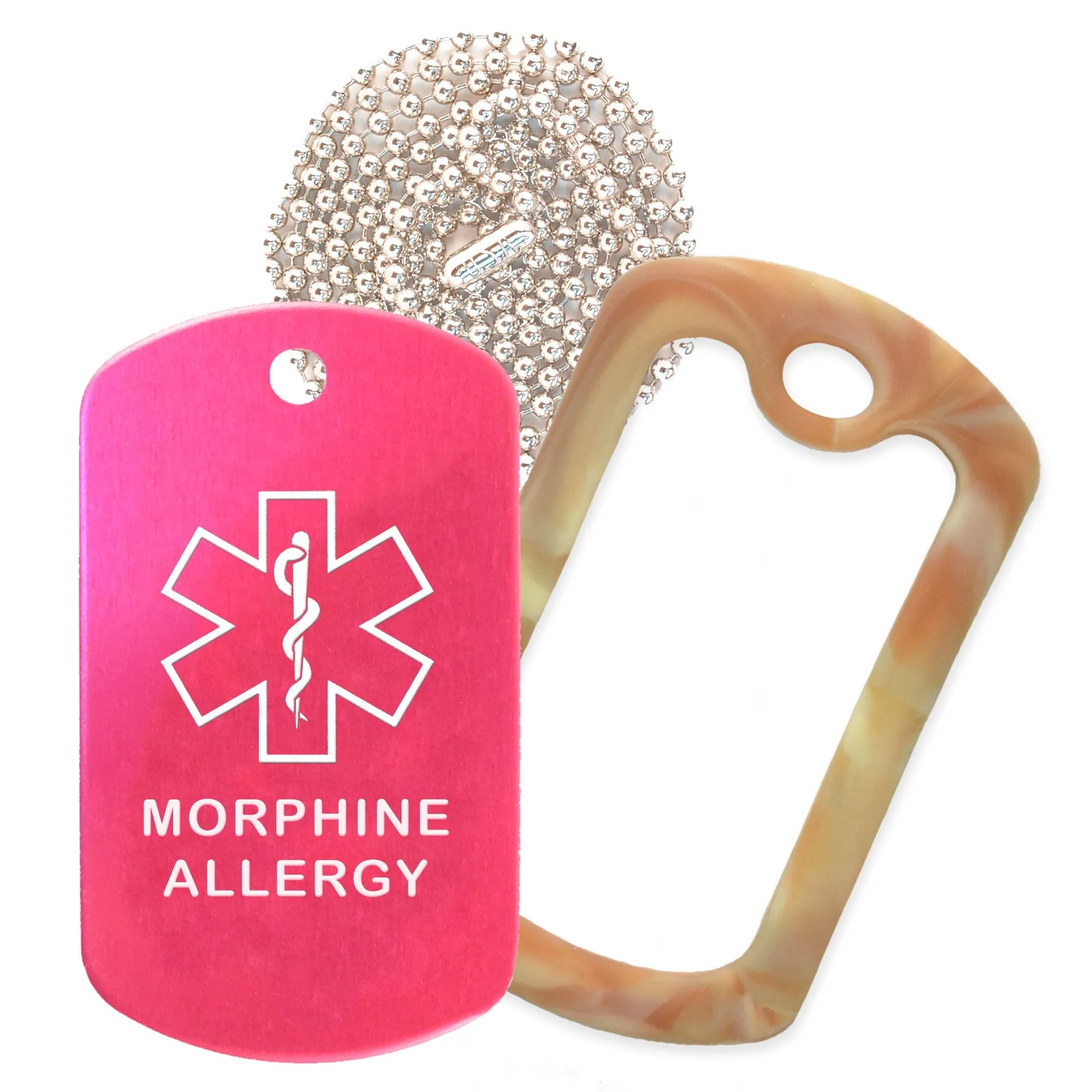 Morphine Allergy Necklace