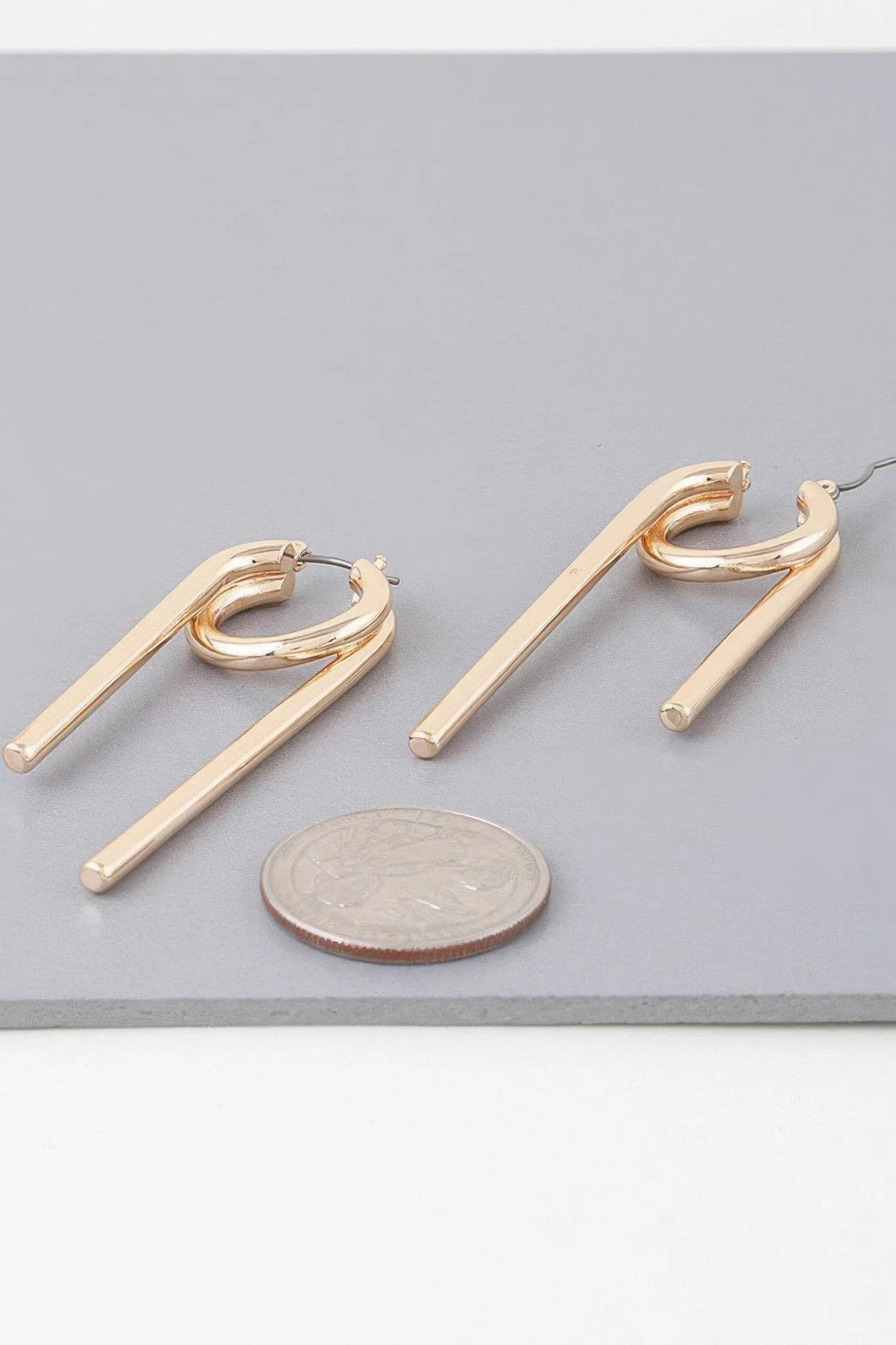 Multi Shiny Modern Drop Earrings