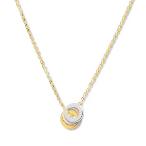 Mysha Triple Ring of Peace Mixed Metal Pendant