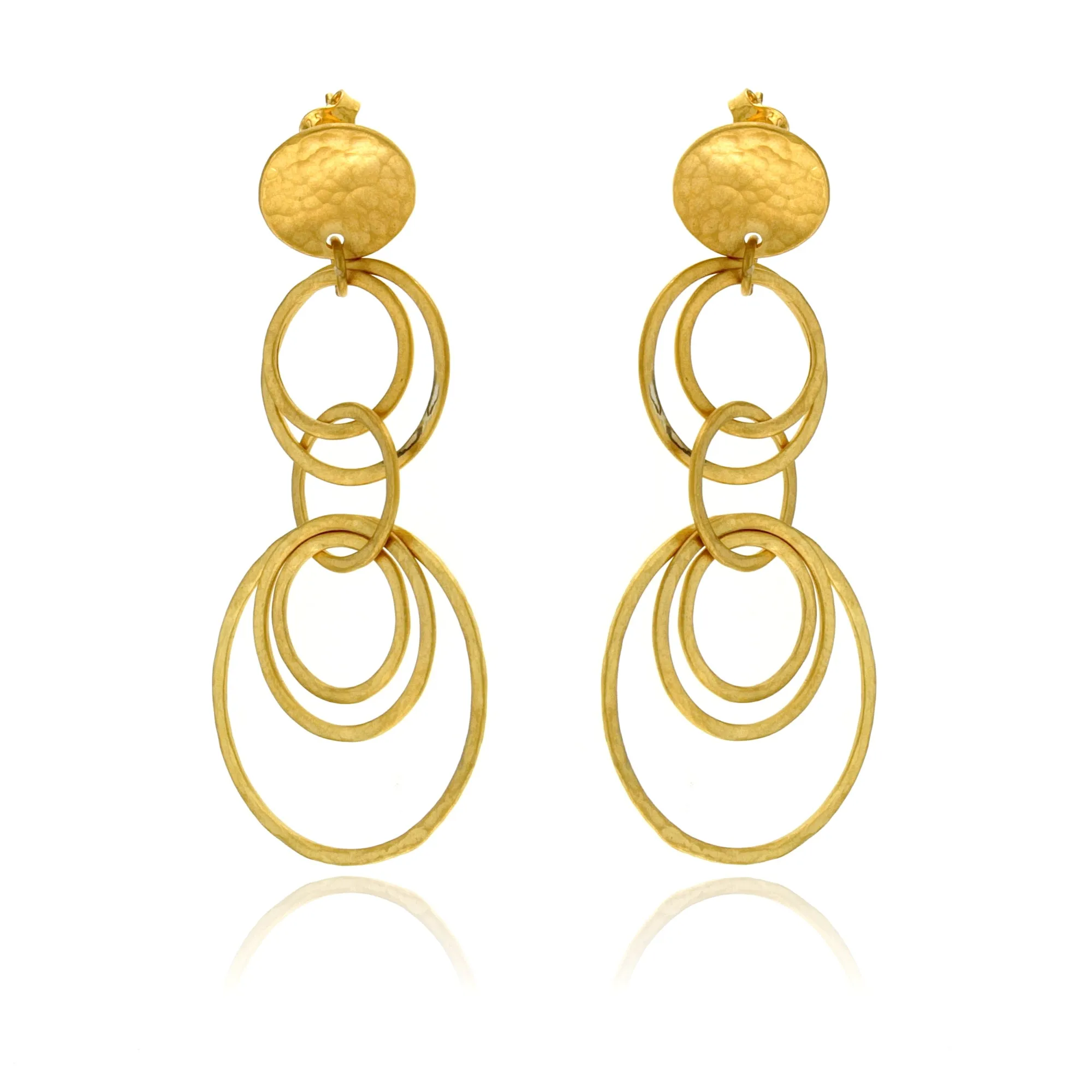 Mysterium Collection Circle Oval Earrings