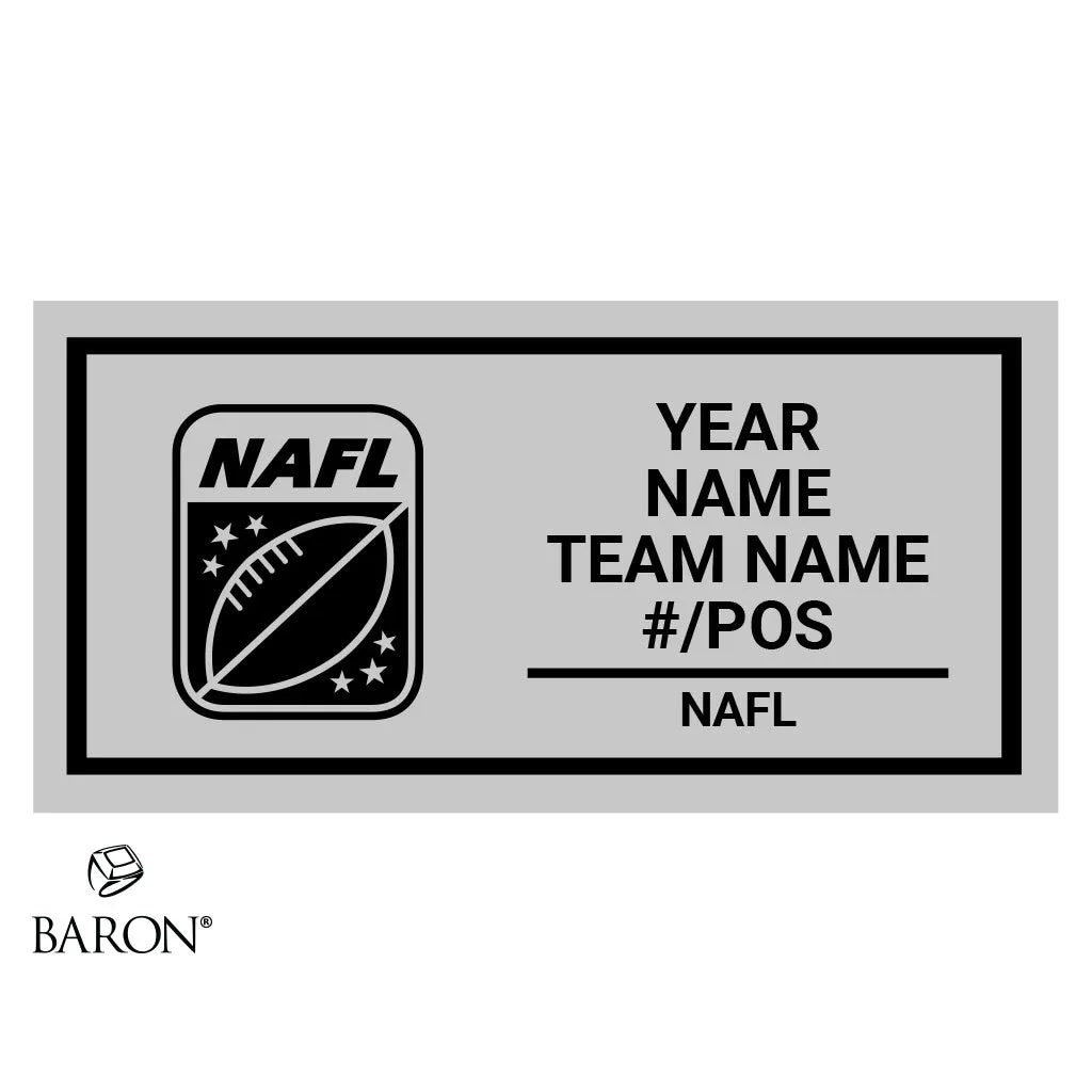 North American Football League 2023 US Championship Black Standard Window Ring Box