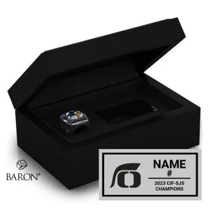 Oak Ridge Softball 2023 Championship Black Standard Window Ring Box